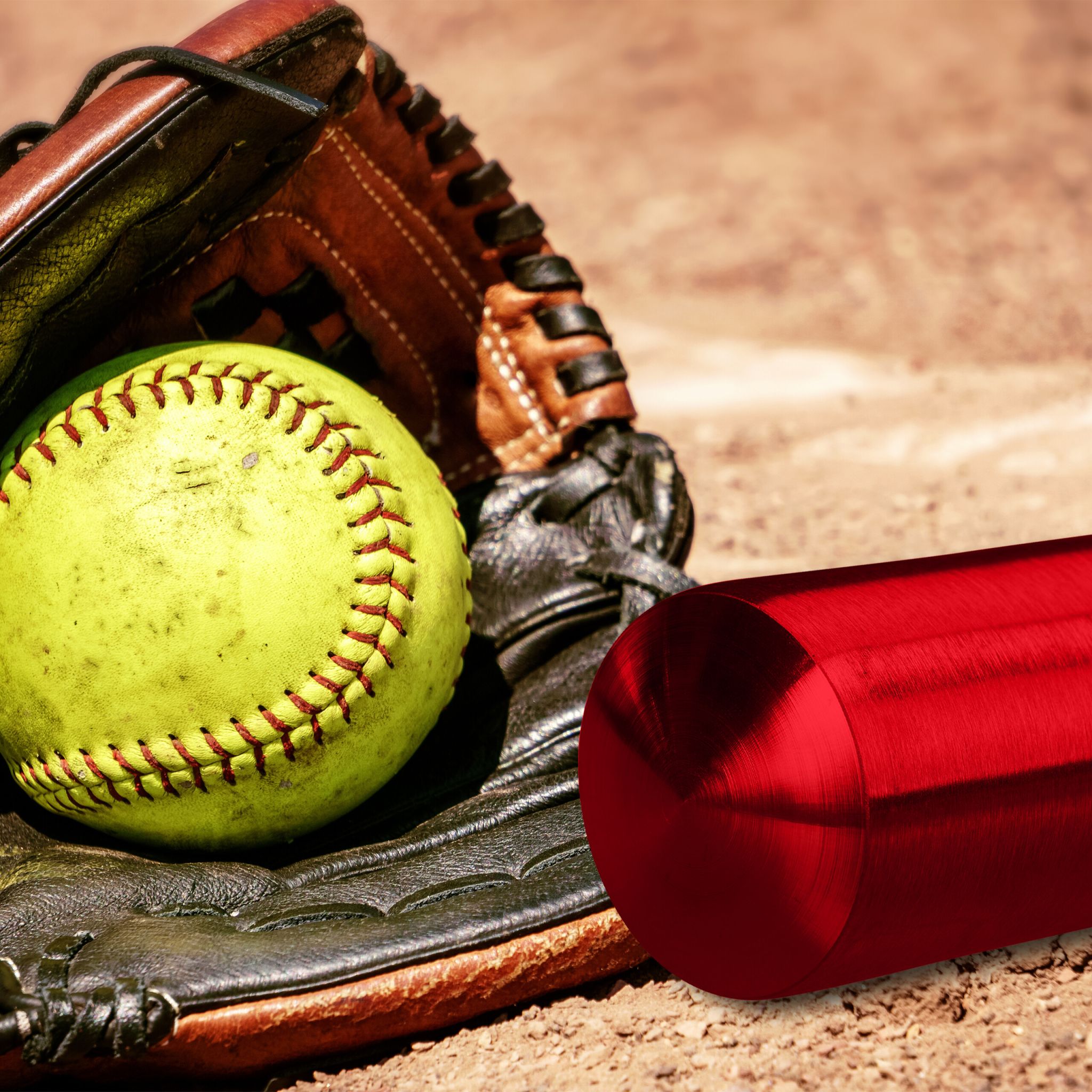 Baseballschläger Aluminium Rot-Schwarz von Relaxdays