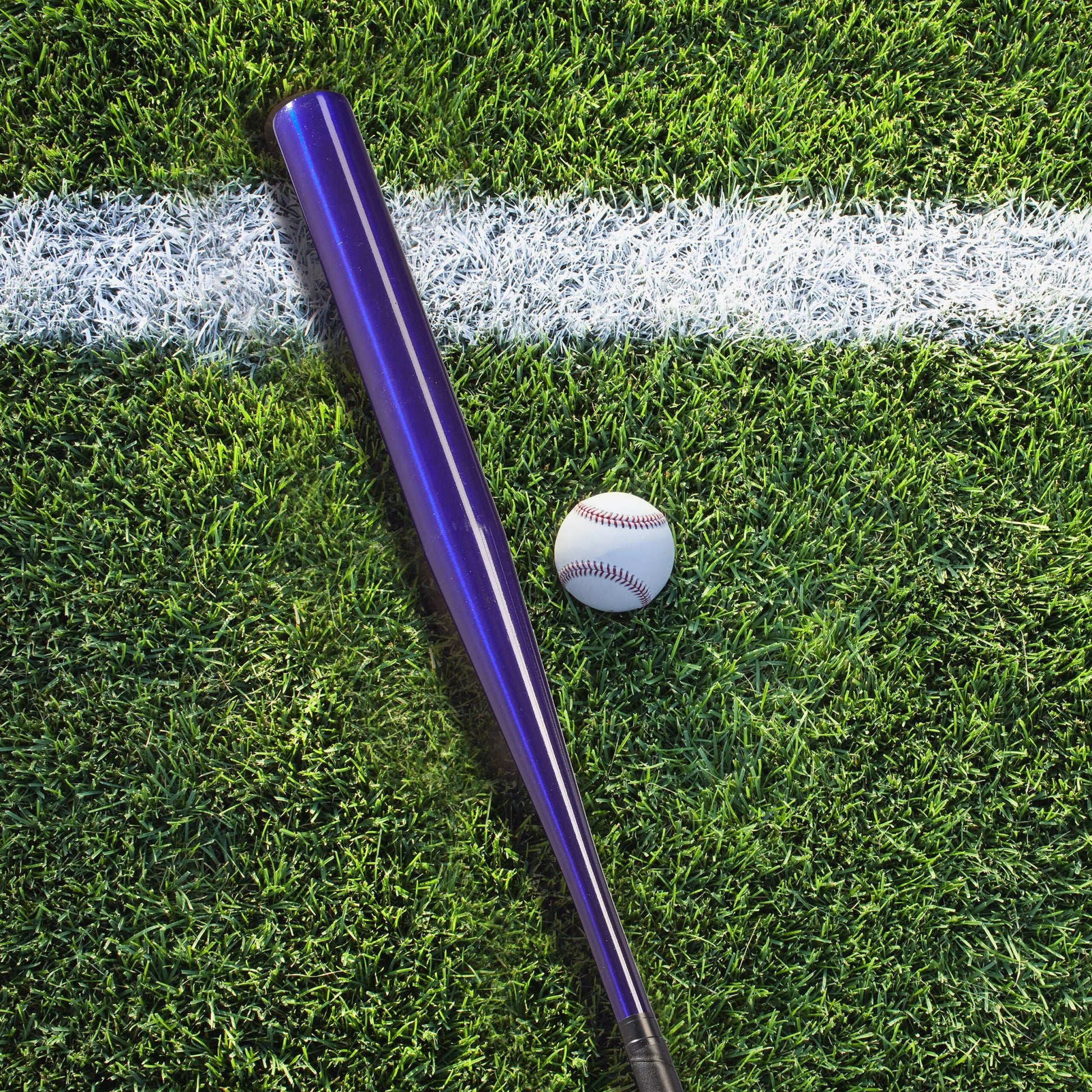 Baseballschläger Aluminium Dunkelblau-Schwarz von Relaxdays