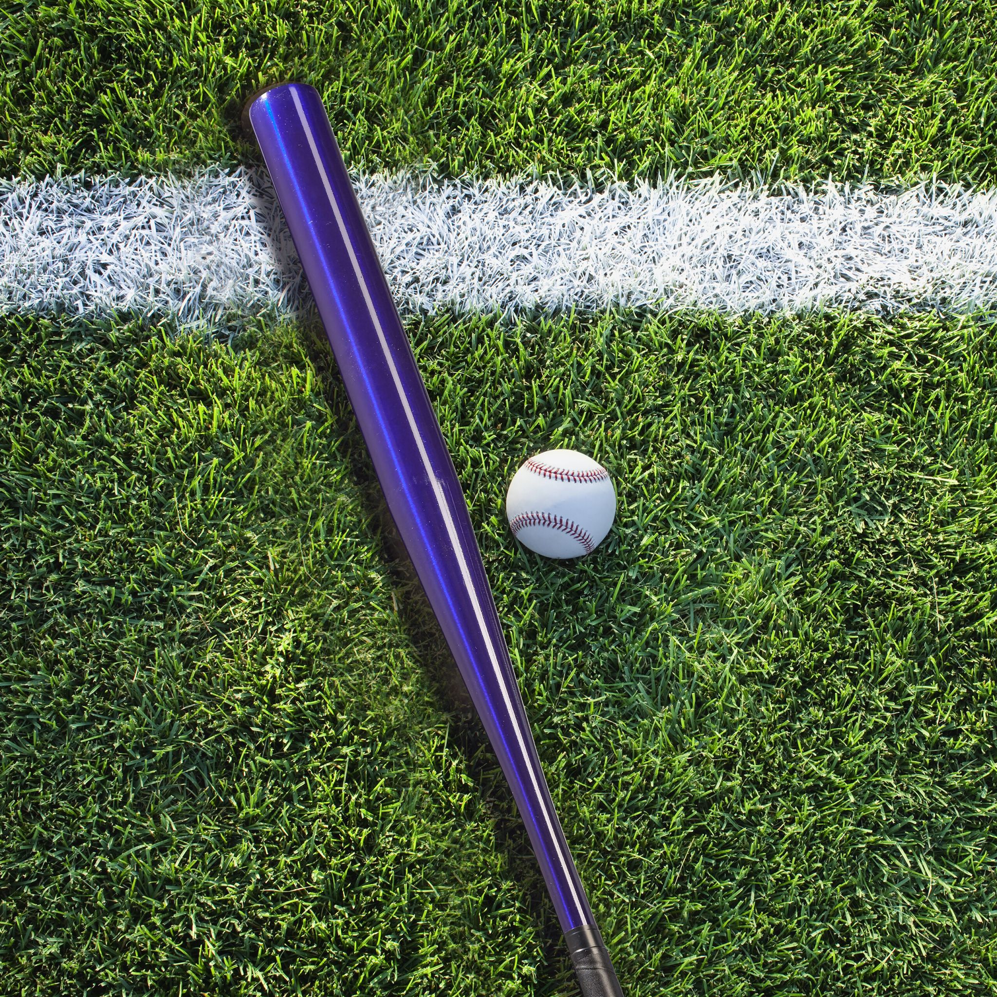 Baseballschläger Aluminium Dunkelblau-Schwarz von Relaxdays