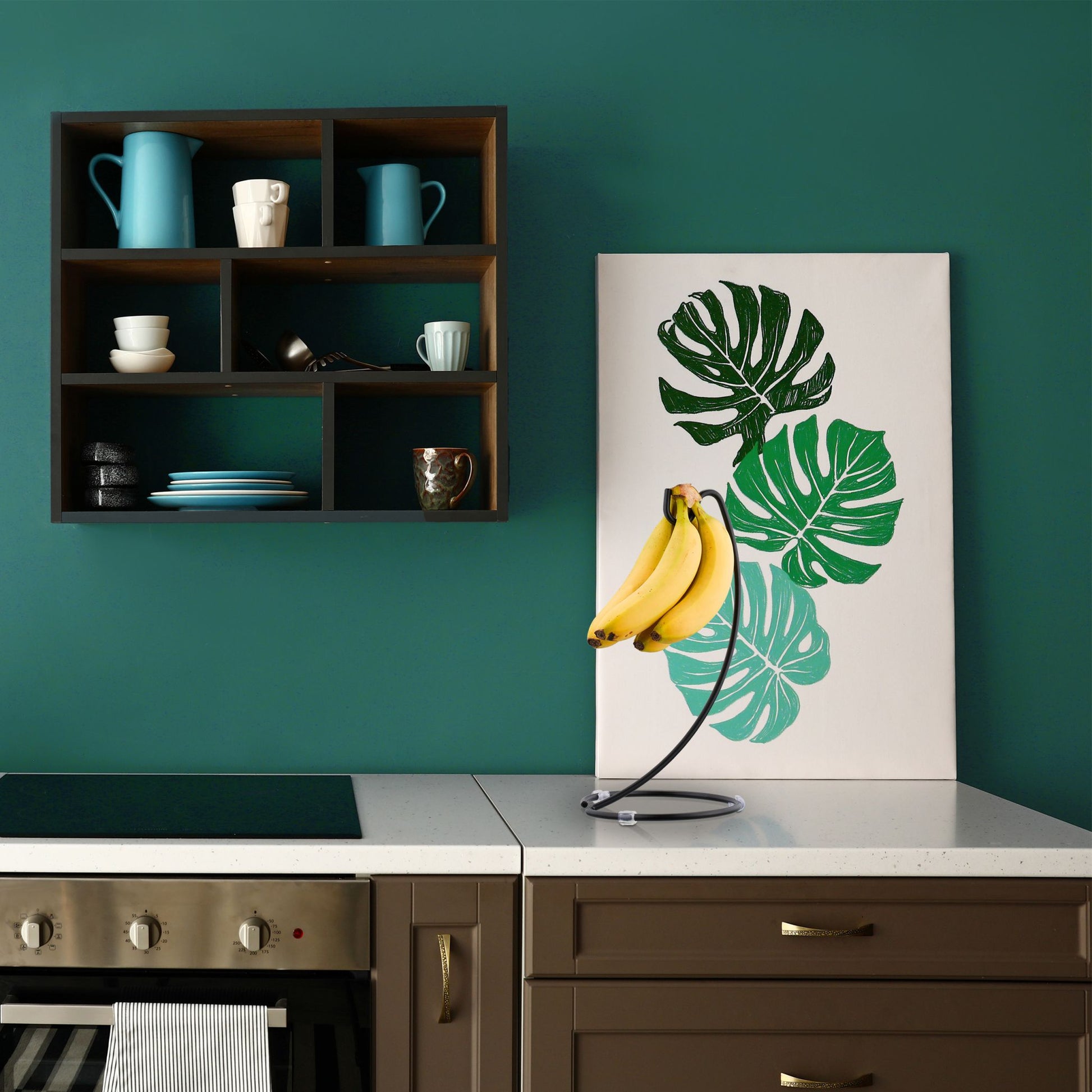 Bananenhalter Schwarz von Relaxdays