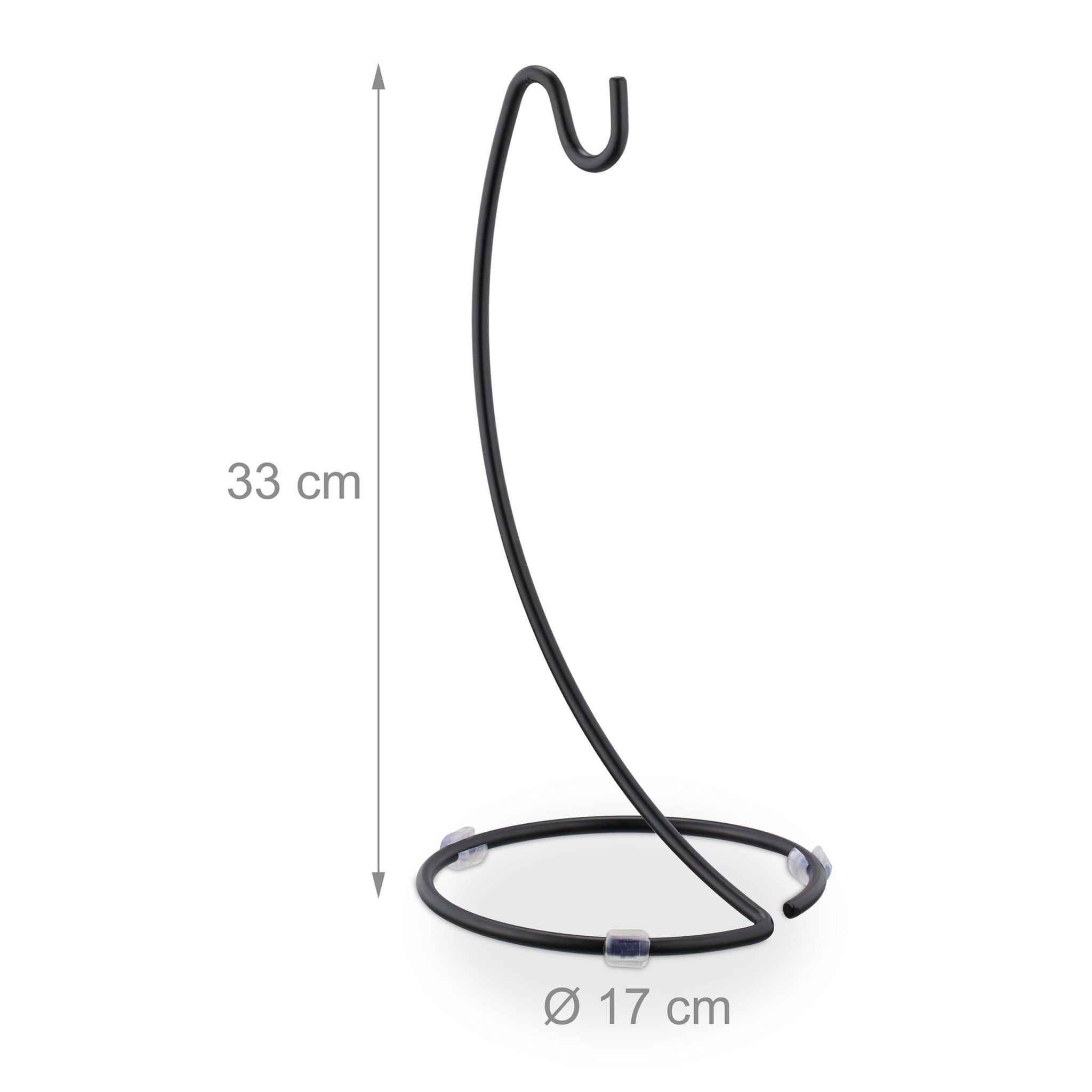 Bananenhalter Schwarz von Relaxdays