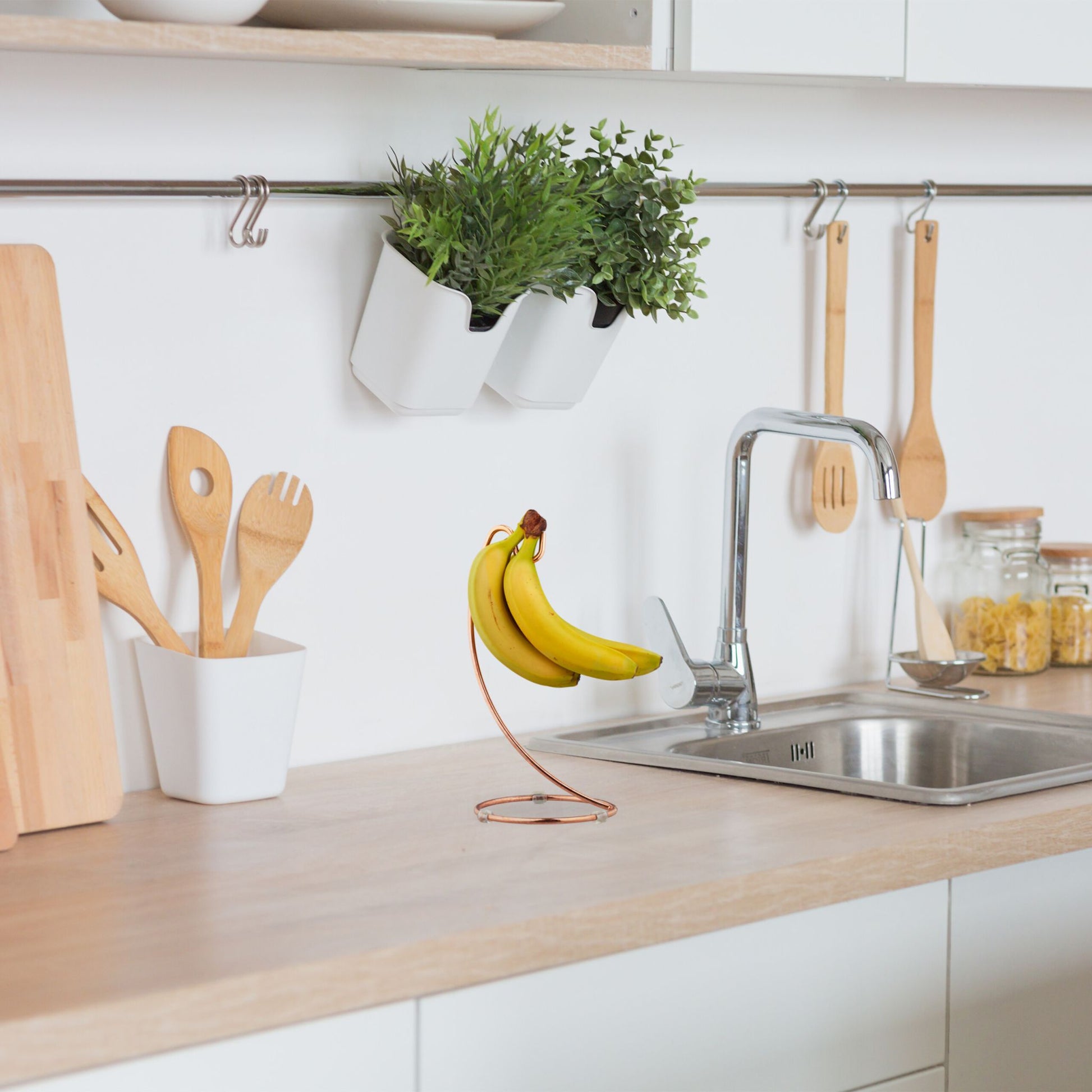 Bananenhalter in Kupferfarben Kupfer von Relaxdays