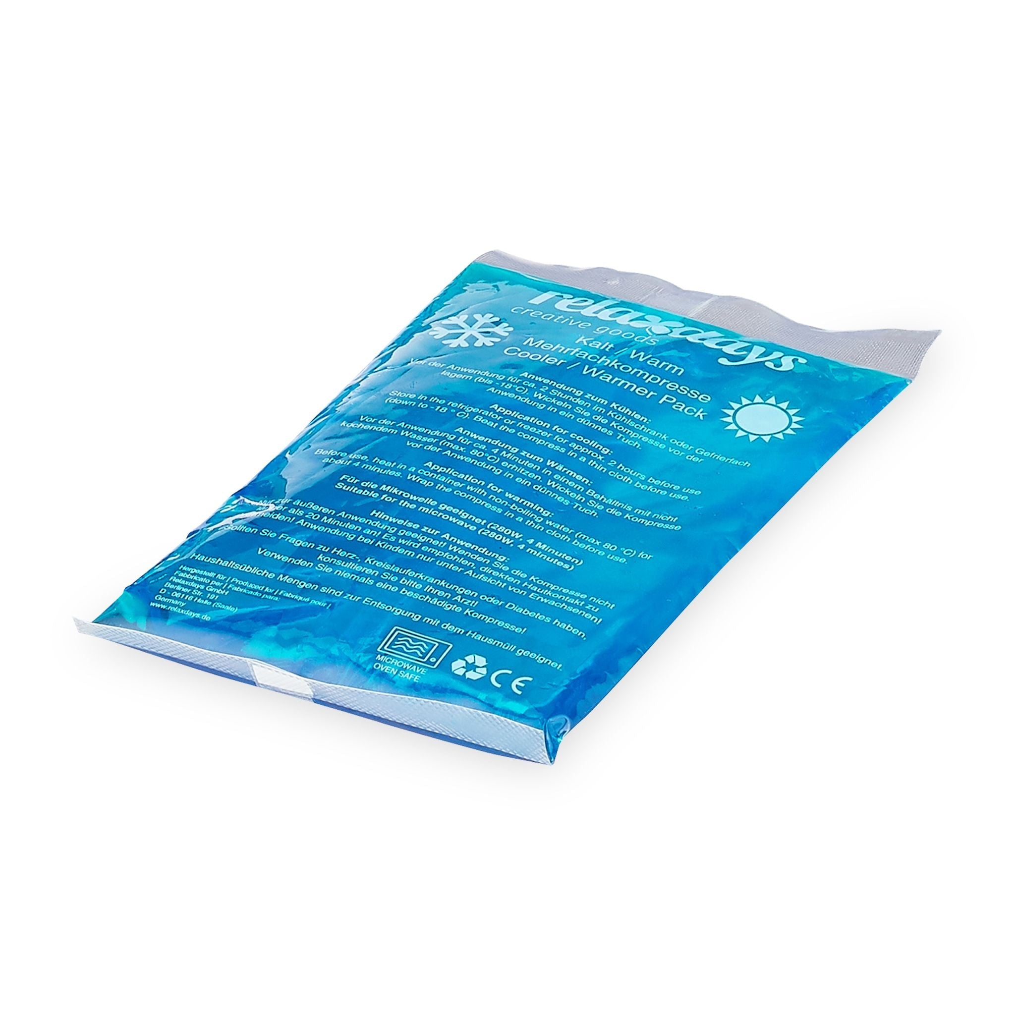 Kühlpads Rechteck 12er-Set Blau von Relaxdays