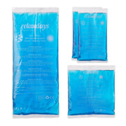 Kühlpads 4er-Set Blau von Relaxdays