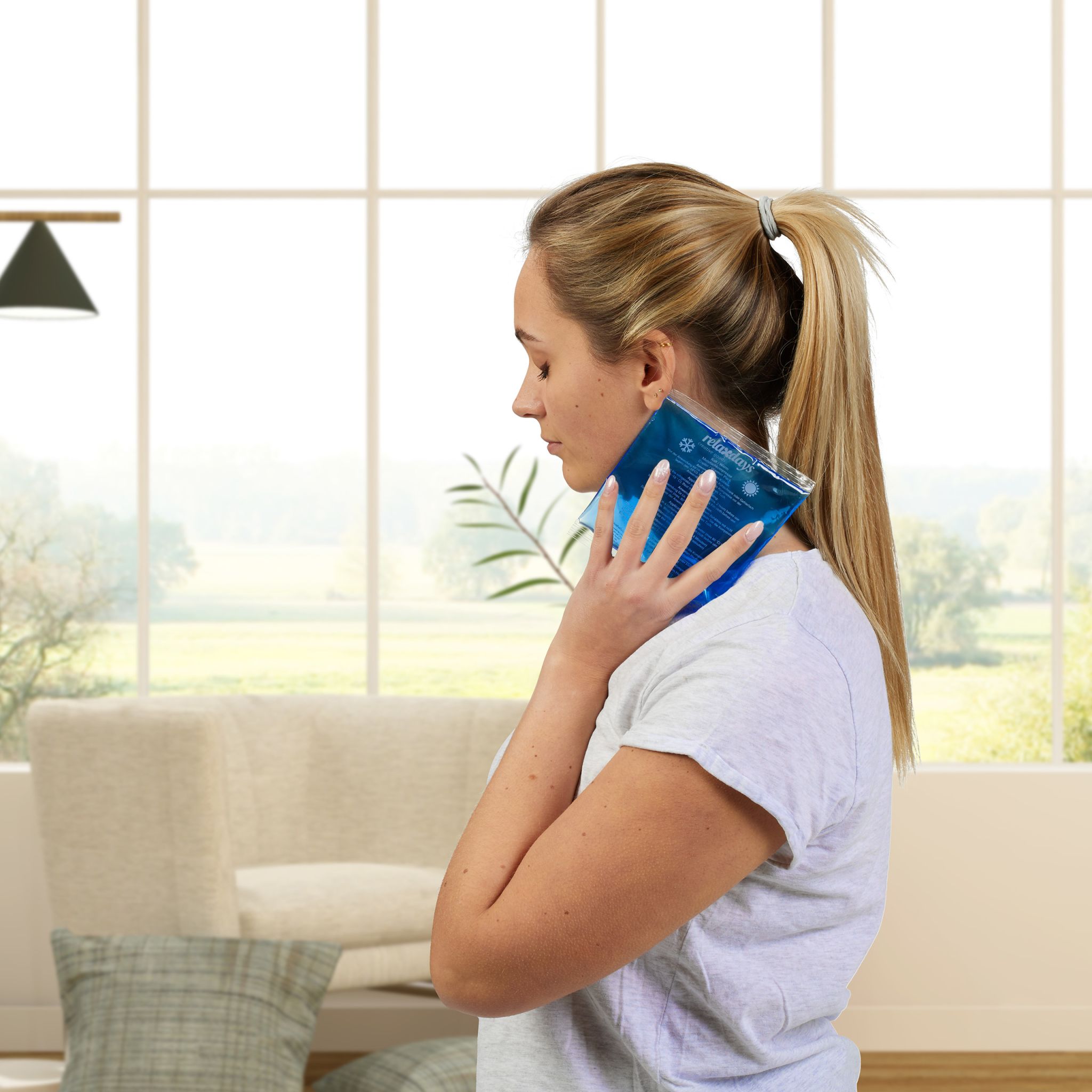 Kühlpads 4er-Set Blau von Relaxdays