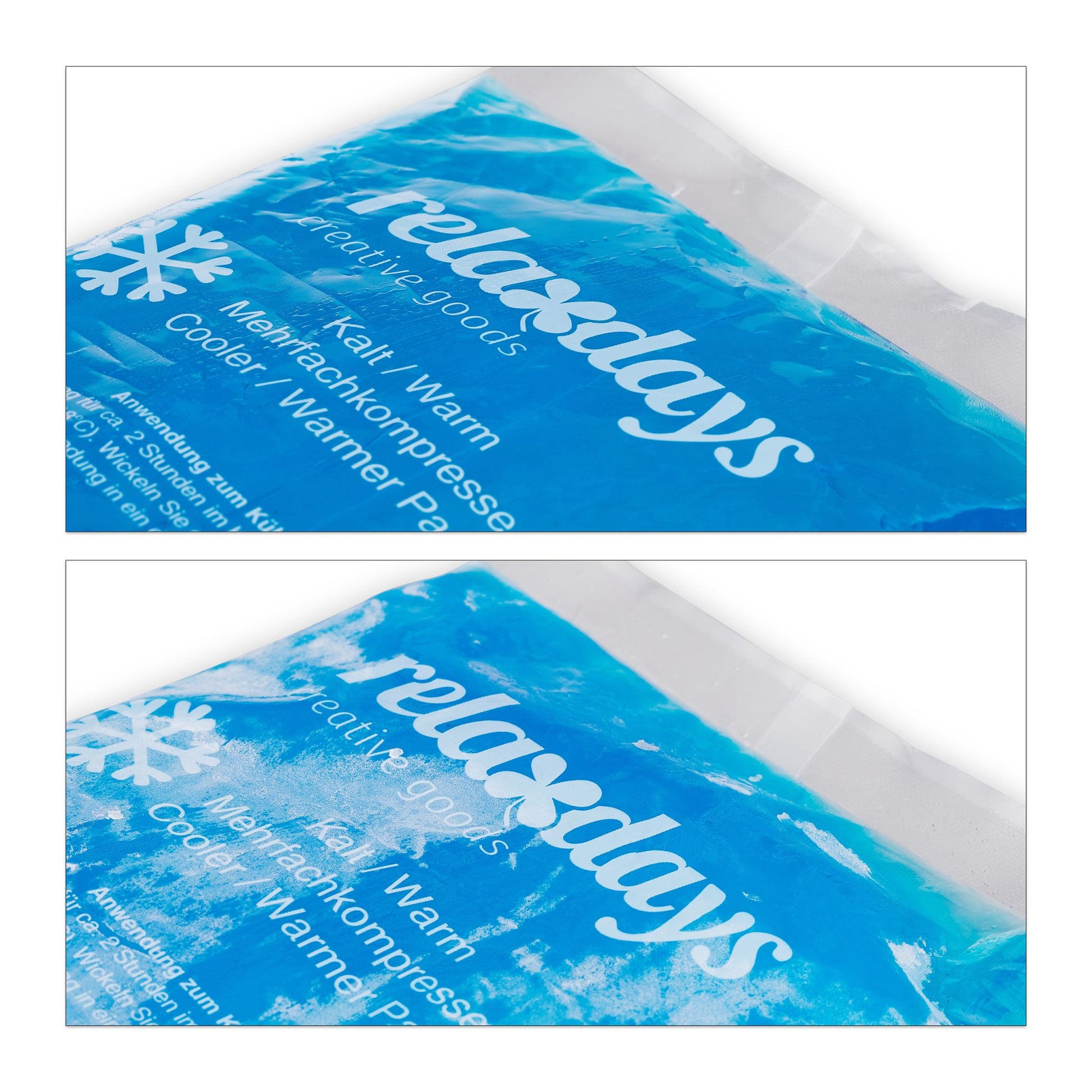 Kühlpads 4er-Set Blau von Relaxdays