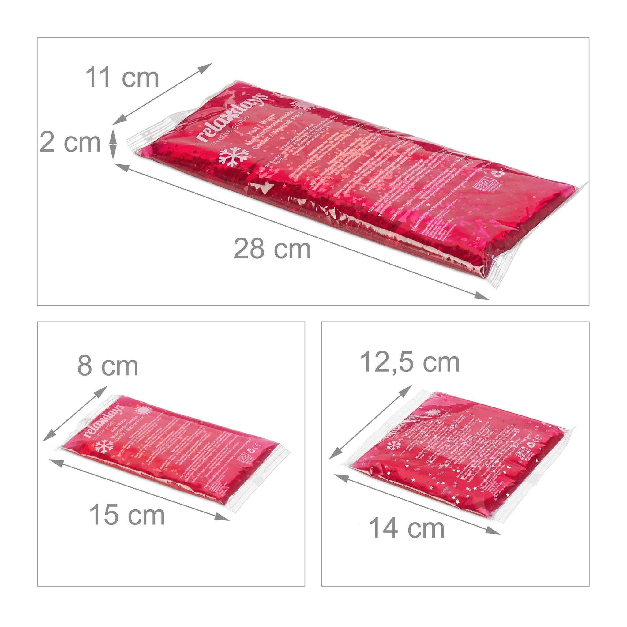 Kühlpads 8er-Set Pink von Relaxdays