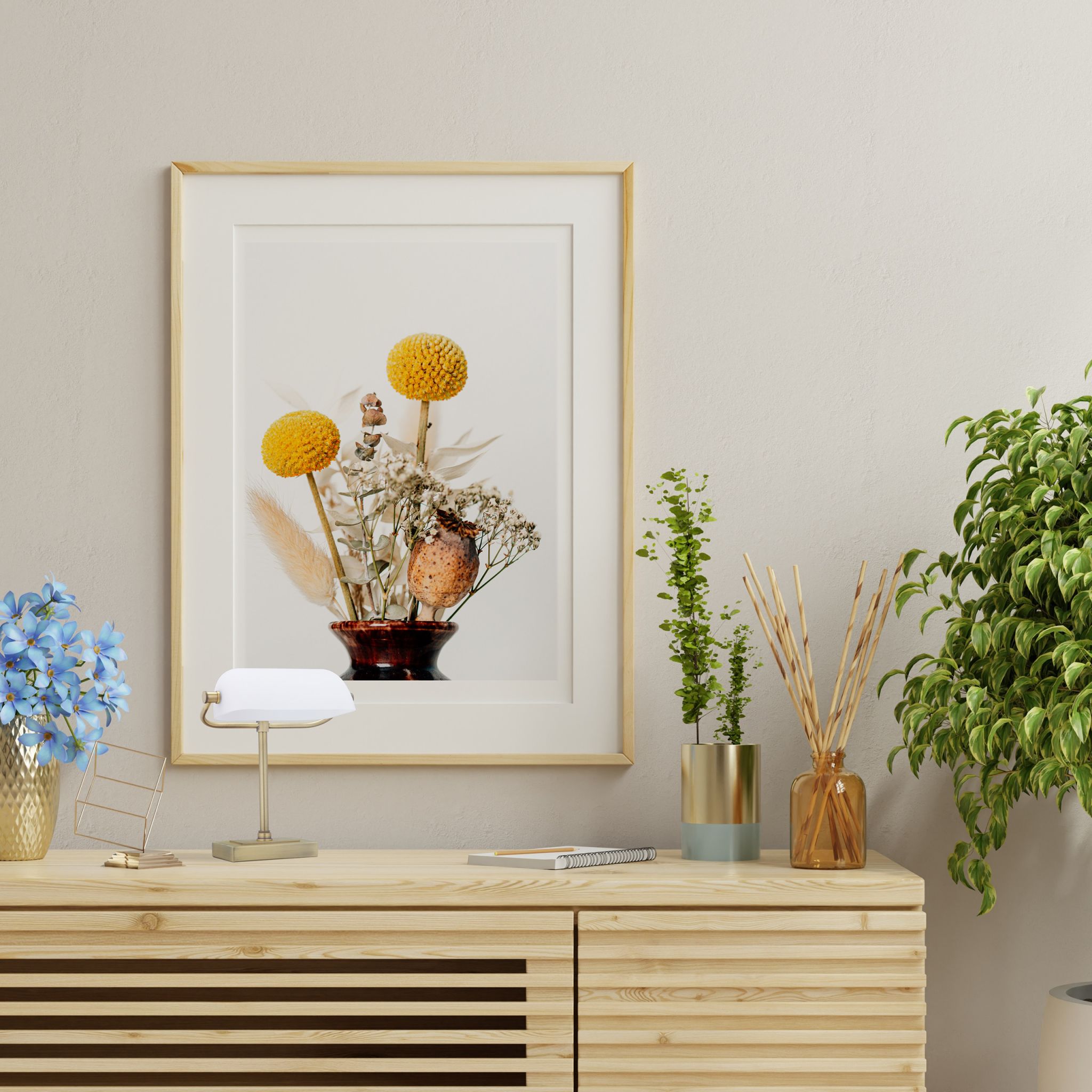 Bankerlampe mit weissem Glasschirm Weiss-Gold von Relaxdays
