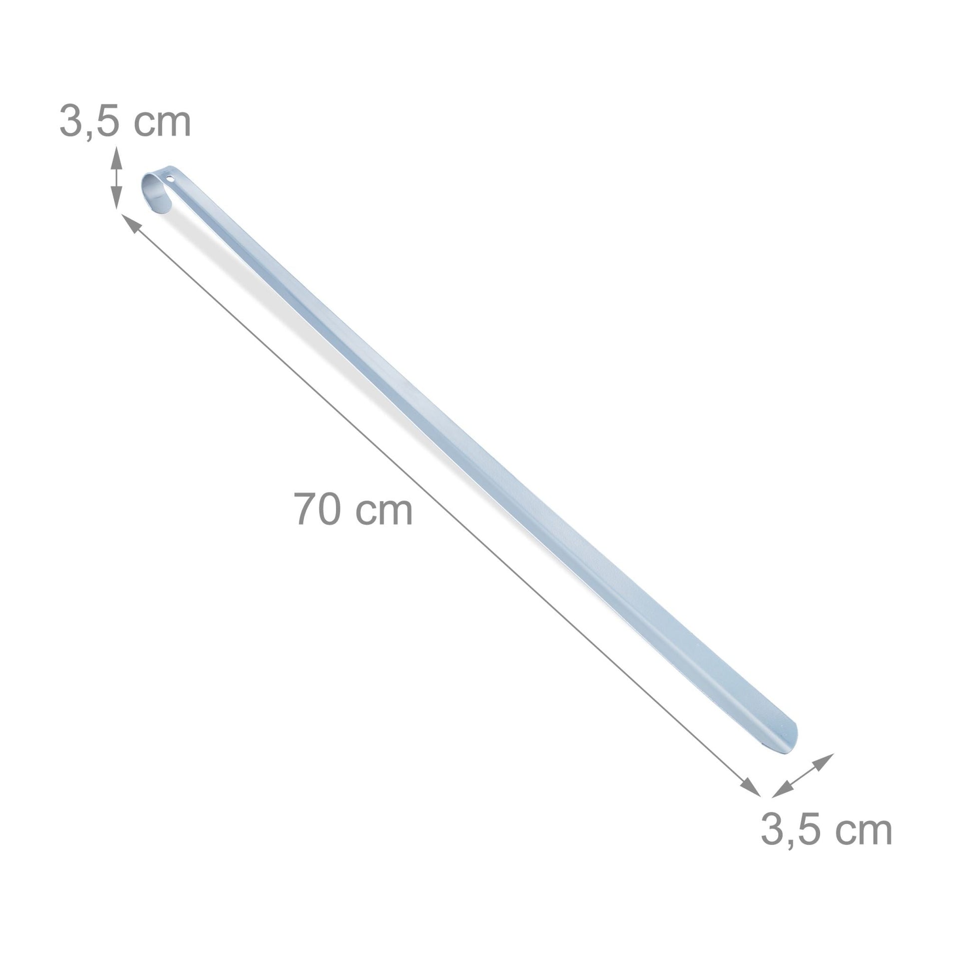 Schuhlöffel 70cm 2er-Set Silber von Relaxdays