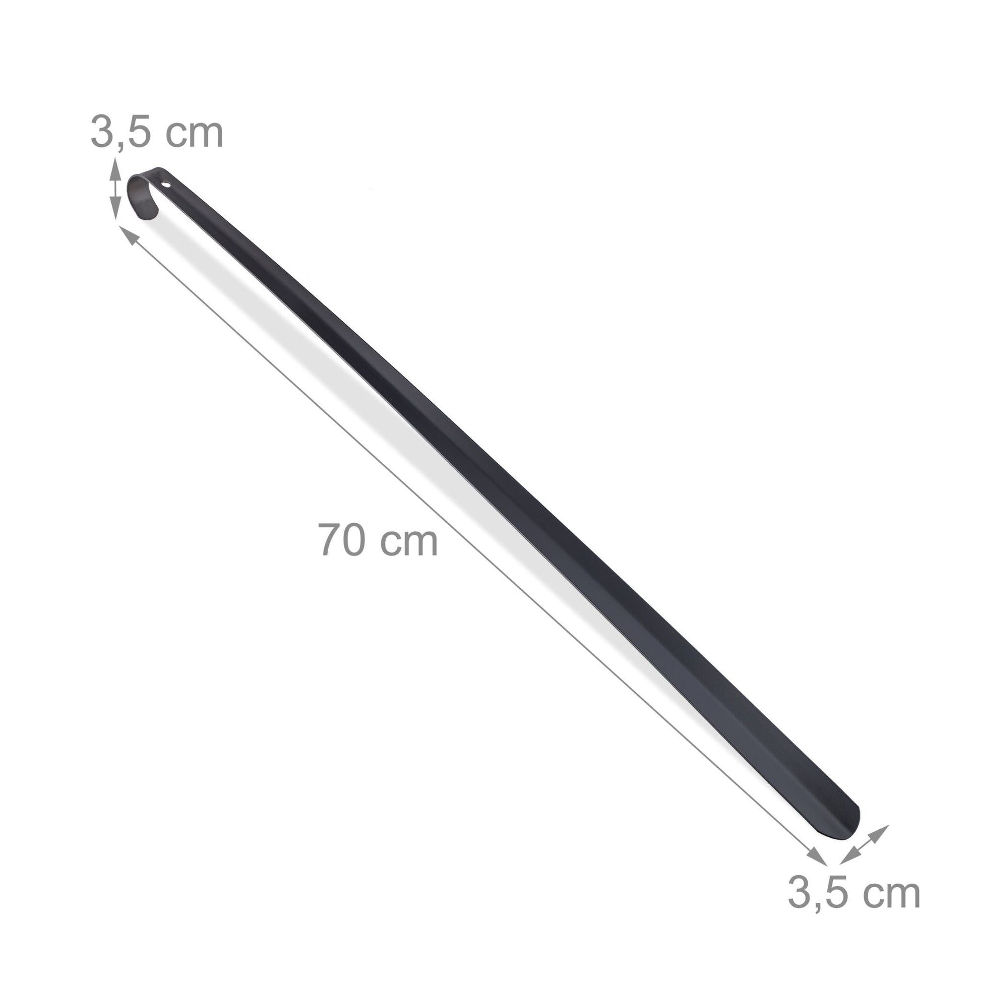 Schuhlöffel 70cm 2er-Set Schwarz von Relaxdays