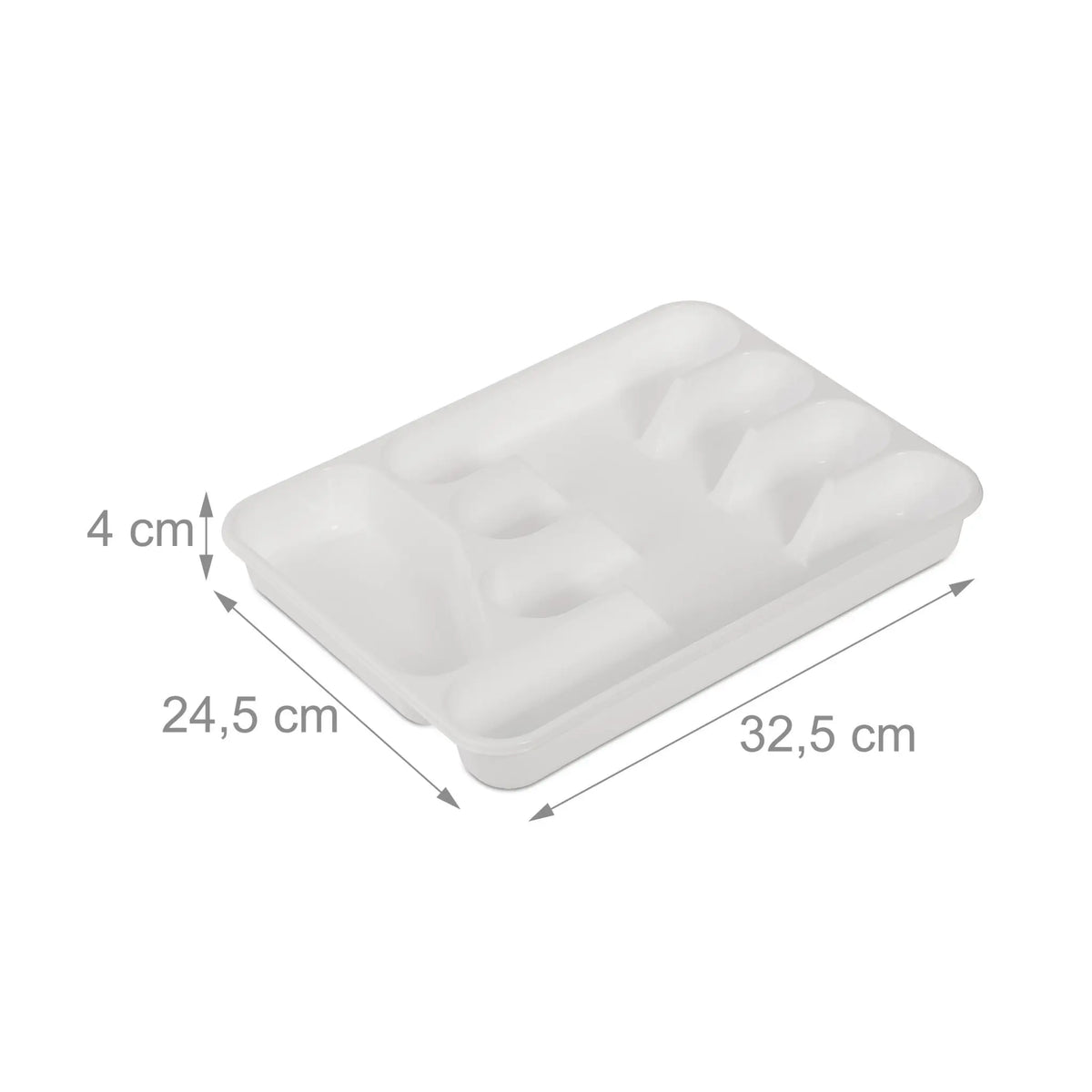 Besteckkasten 2er-Set Weiss von Relaxdays