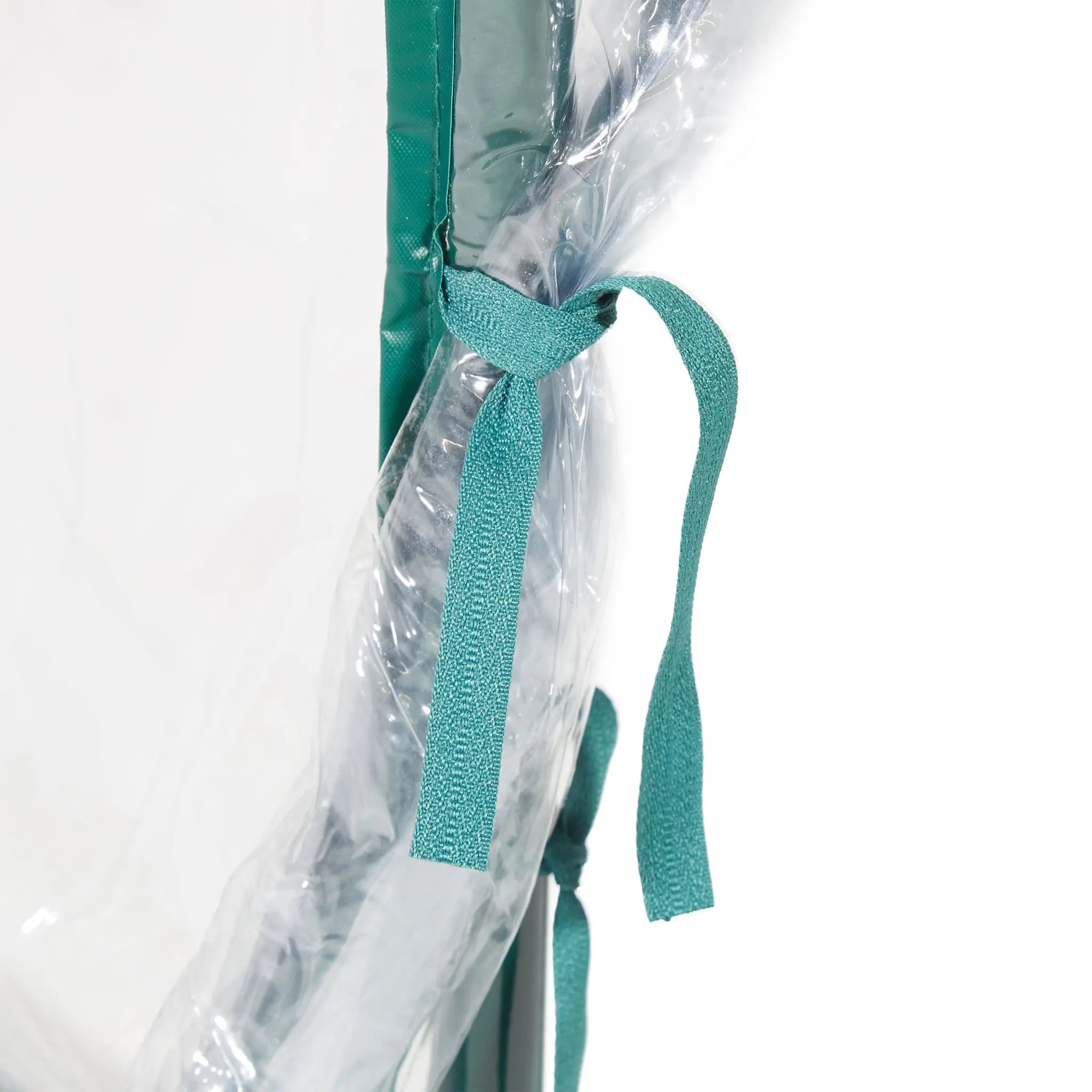 Folienfrühbeet PVC mit Tür Dunkelgrün-Transparent von Relaxdays