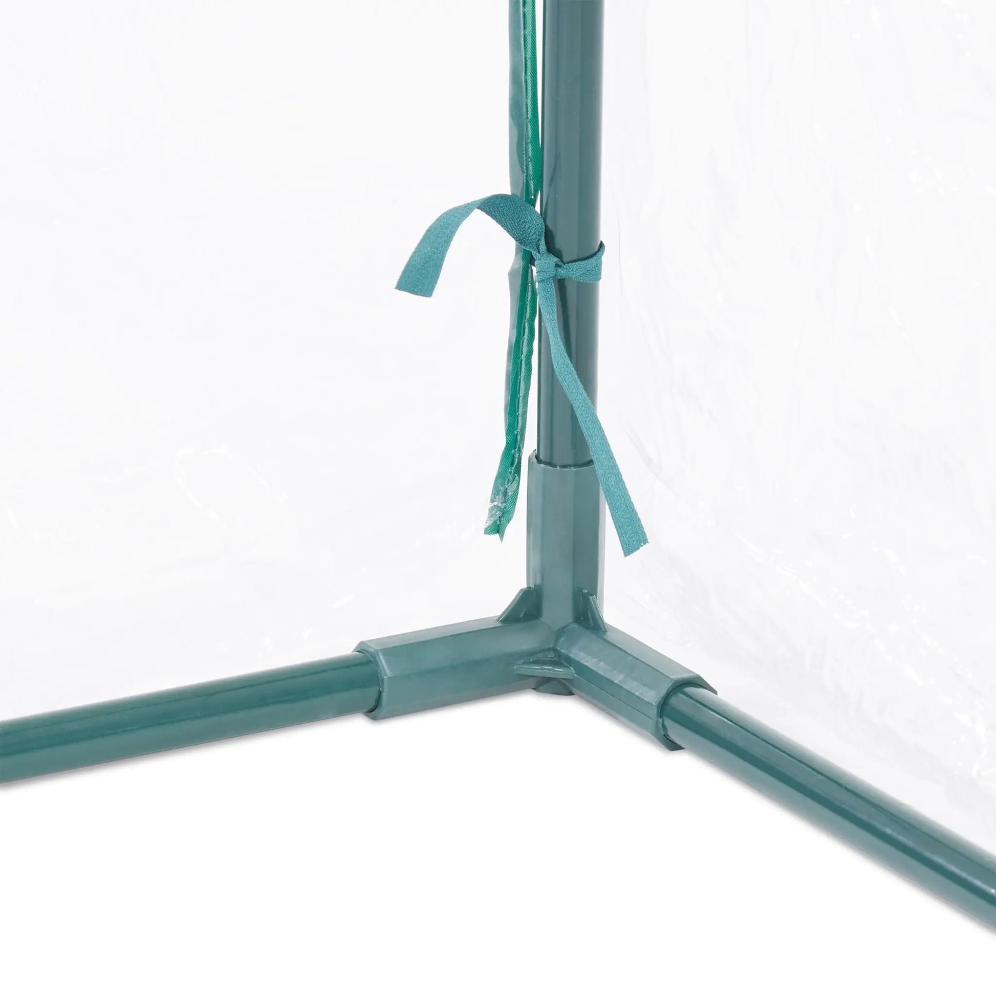 Folienfrühbeet PVC mit Tür Dunkelgrün-Transparent von Relaxdays