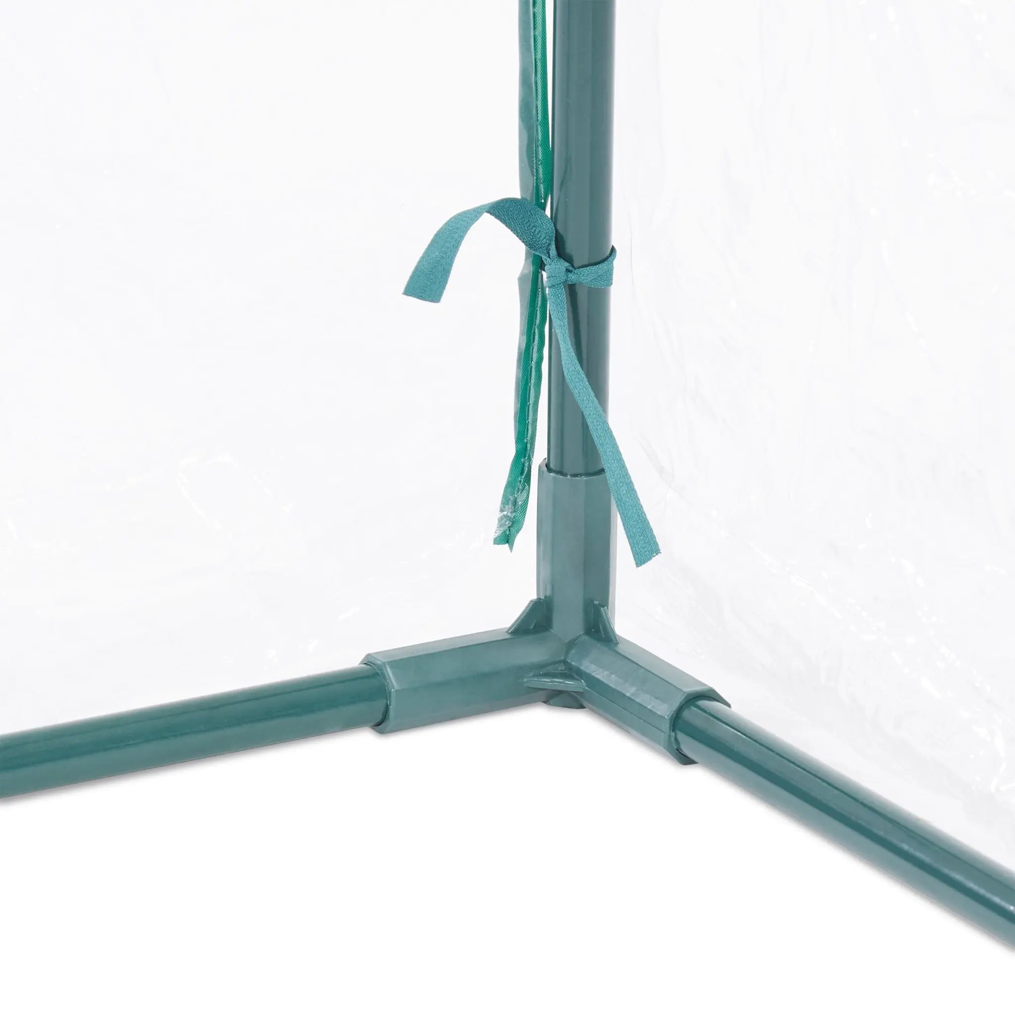 Folienfrühbeet PVC mit Tür Dunkelgrün-Transparent von Relaxdays
