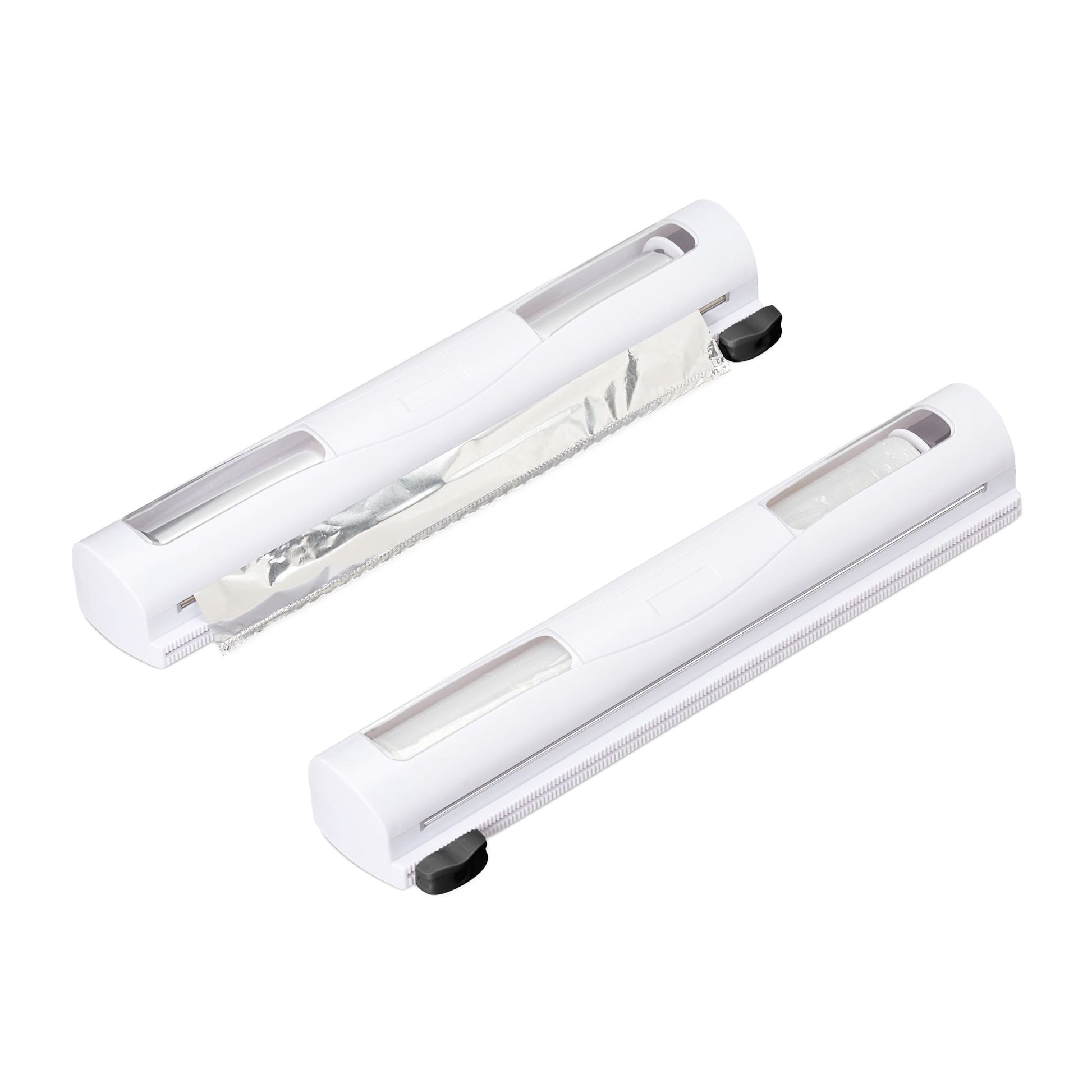 Folienschneider 2er-Set magnetisch Weiss-Schwarz-Transparent von Relaxdays