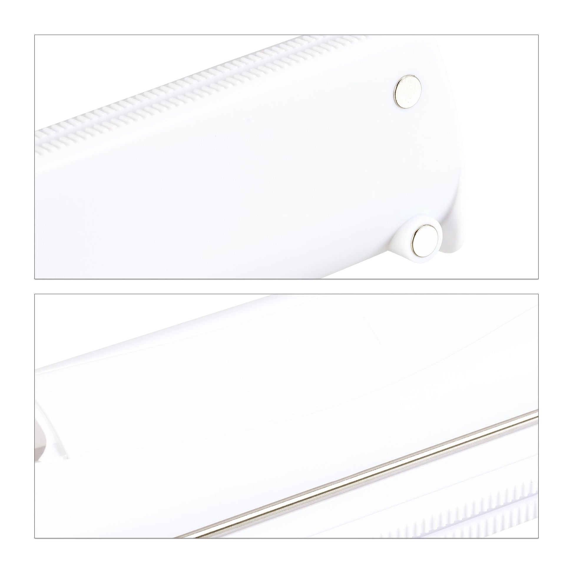 Folienschneider 2er-Set magnetisch Weiss-Schwarz-Transparent von Relaxdays