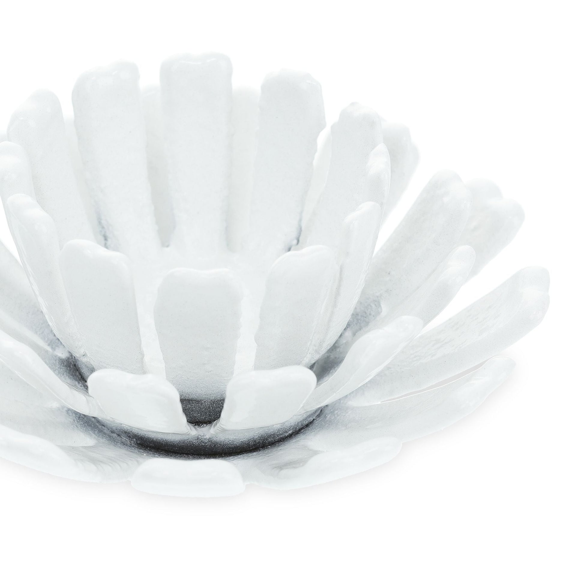 Teelichthalter Blumenform 2er-Set Weiss von Relaxdays