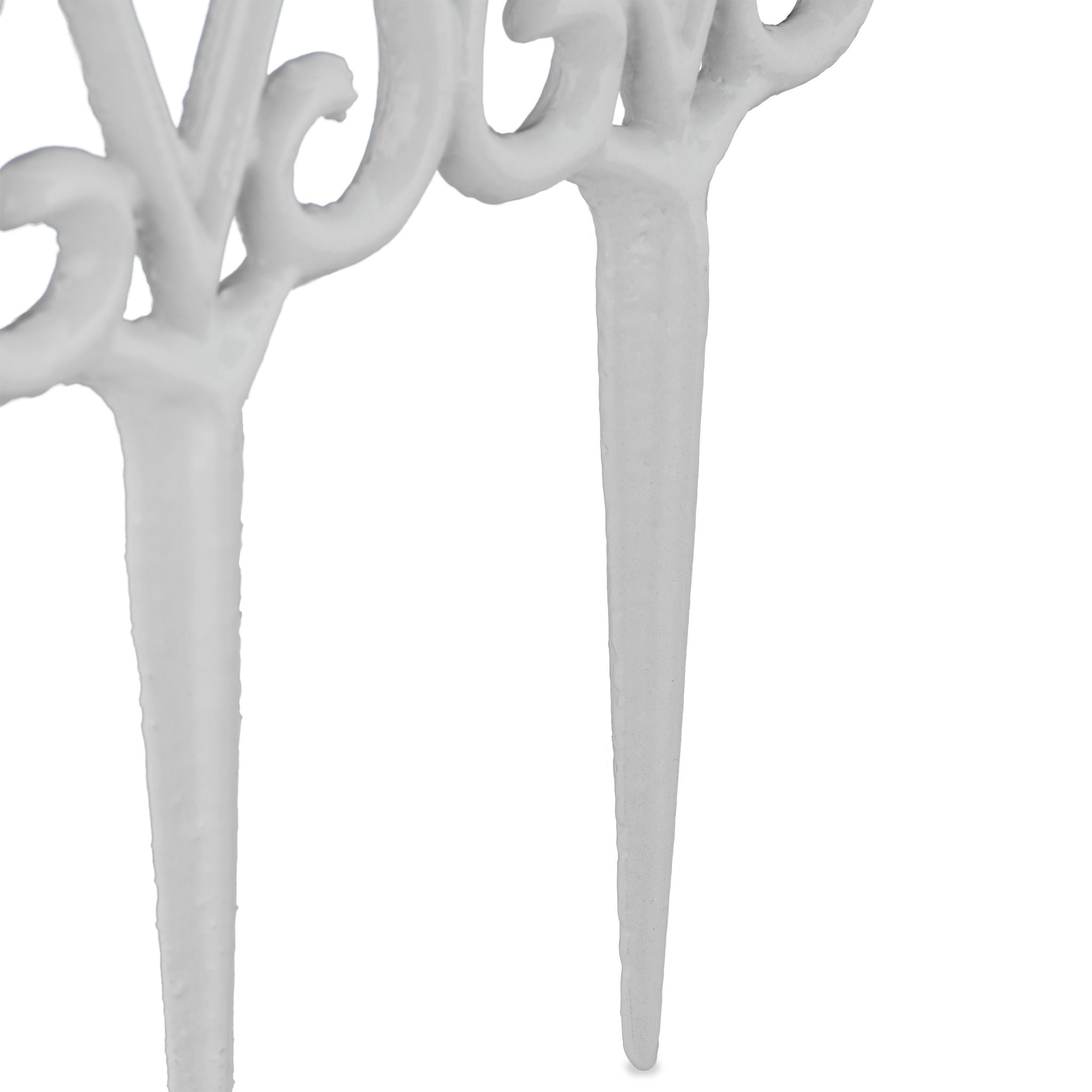 Floraler Beetzaun 2er-Set Weiss von Relaxdays