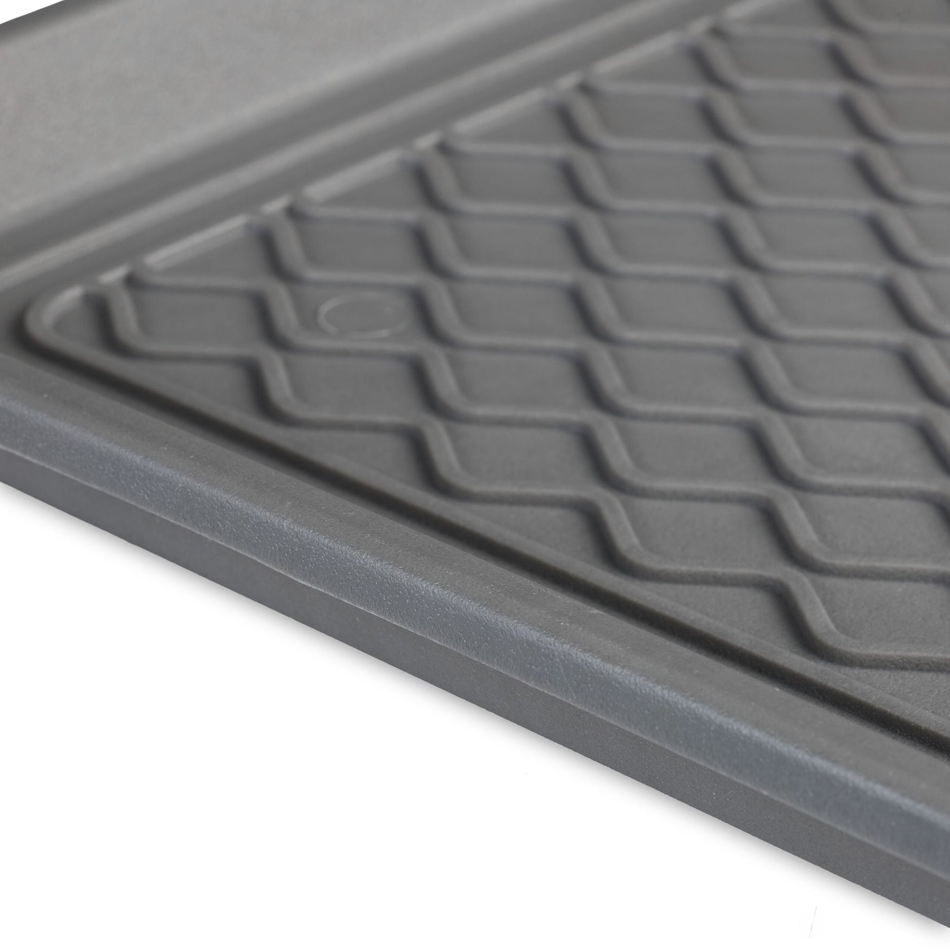 Schuhabtropfschale 60 x 40cm 3er-Set Grau von Relaxdays