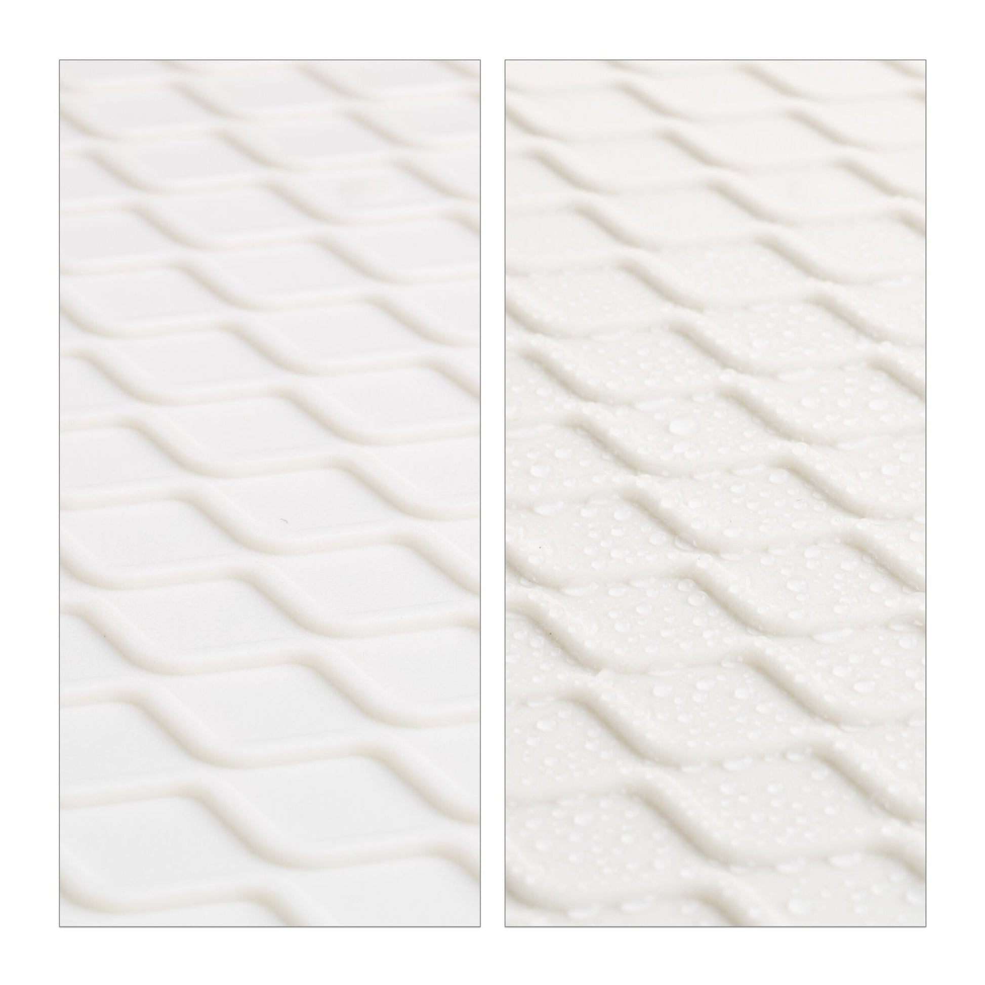 Schuhabtropfschale 60 x 40cm 3er-Set Weiss von Relaxdays