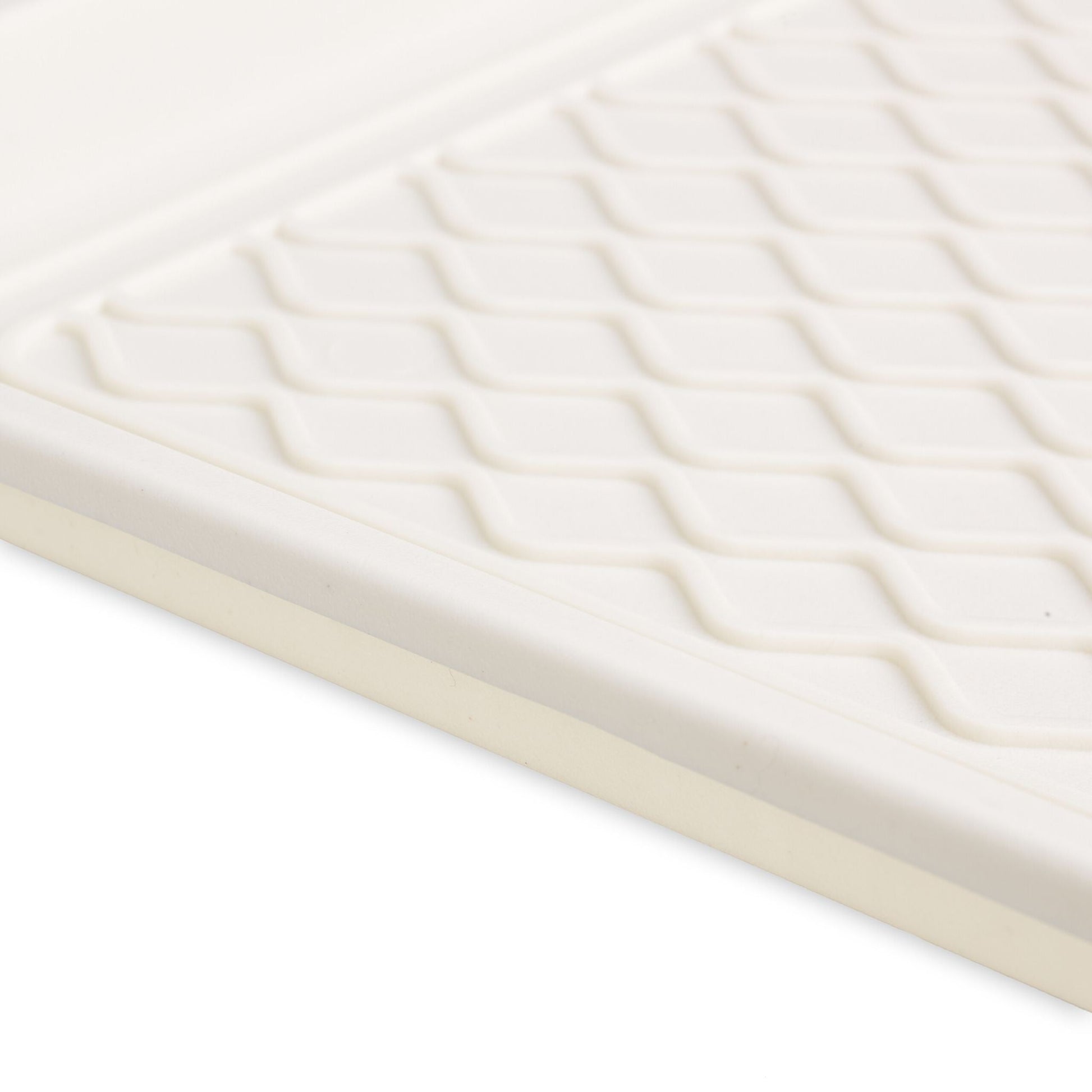 Schuhabtropfschale 60 x 40cm 3er-Set Weiss von Relaxdays