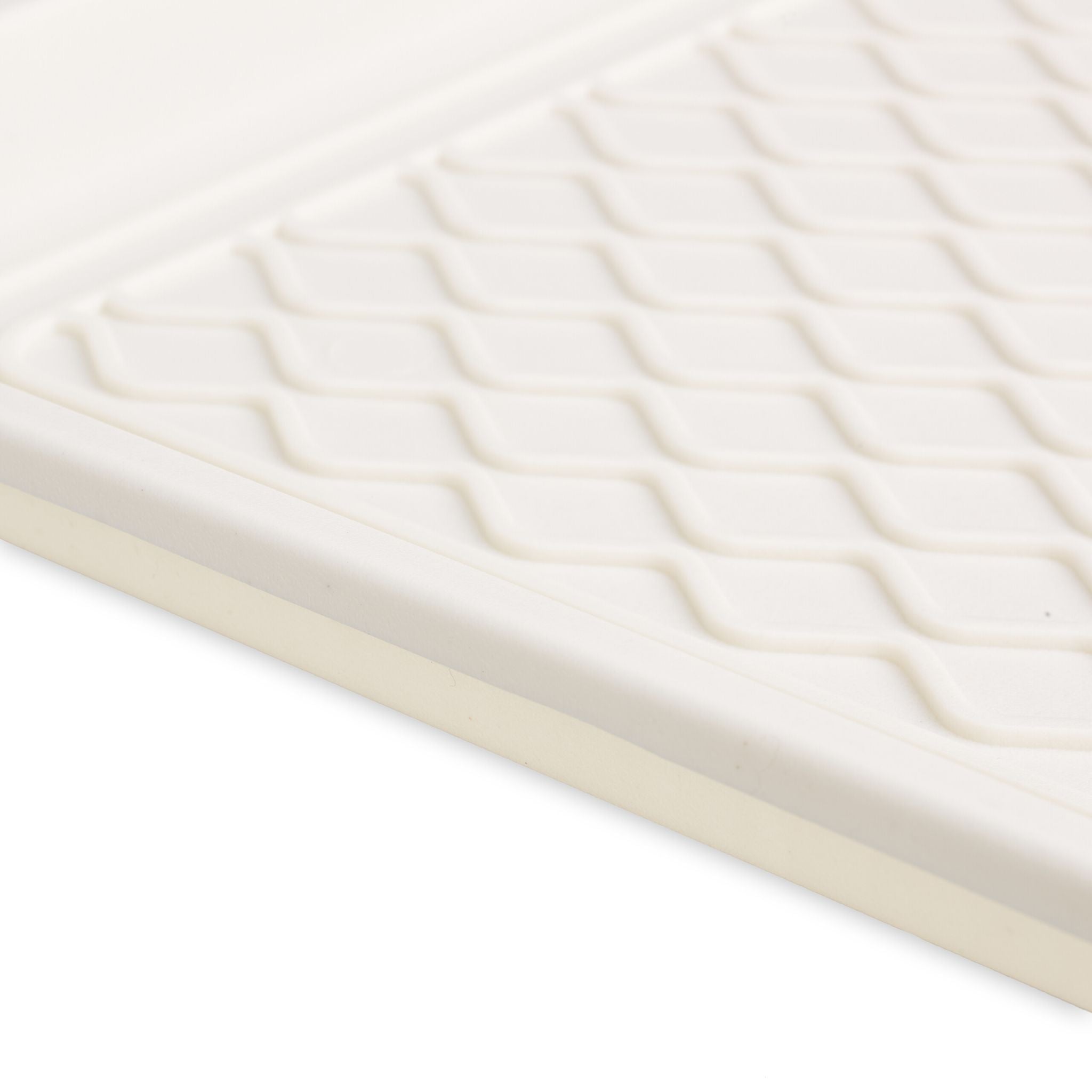 Schuhabtropfschale 60 x 40cm 3er-Set Weiss von Relaxdays