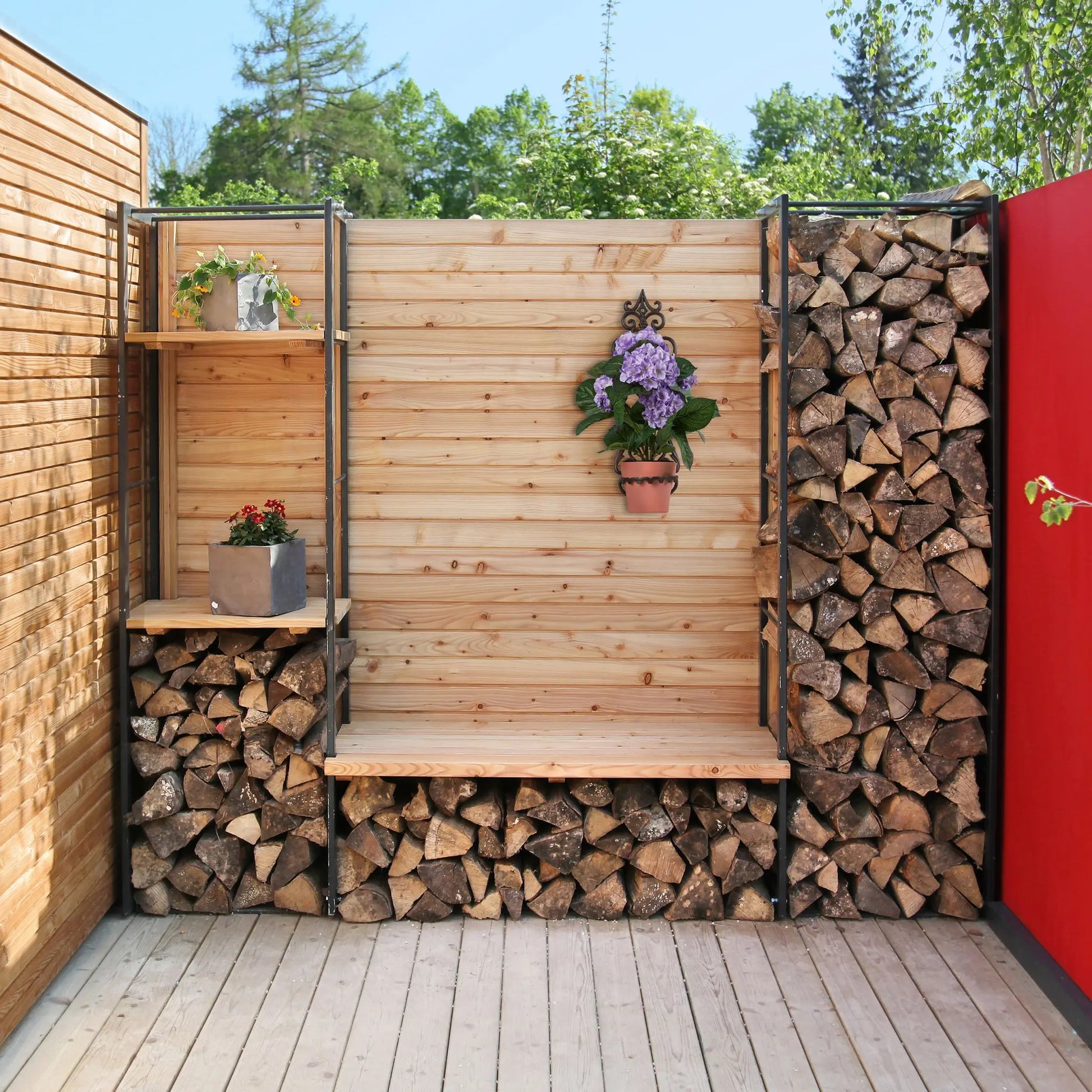 Wandblumenhalter Antik Dunkelbraun von Relaxdays