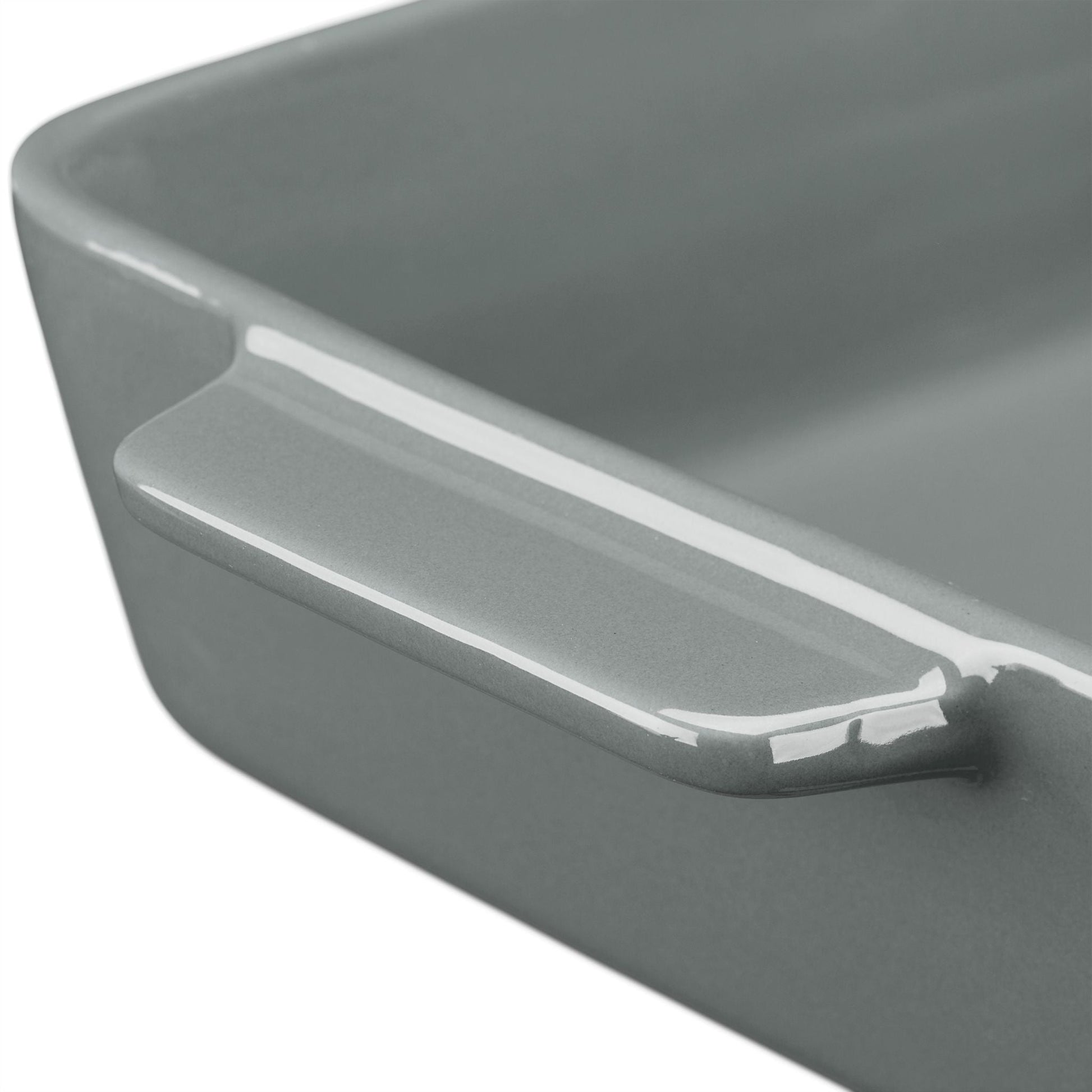 Keramik Auflaufform 3er-Set grau Grau von Relaxdays