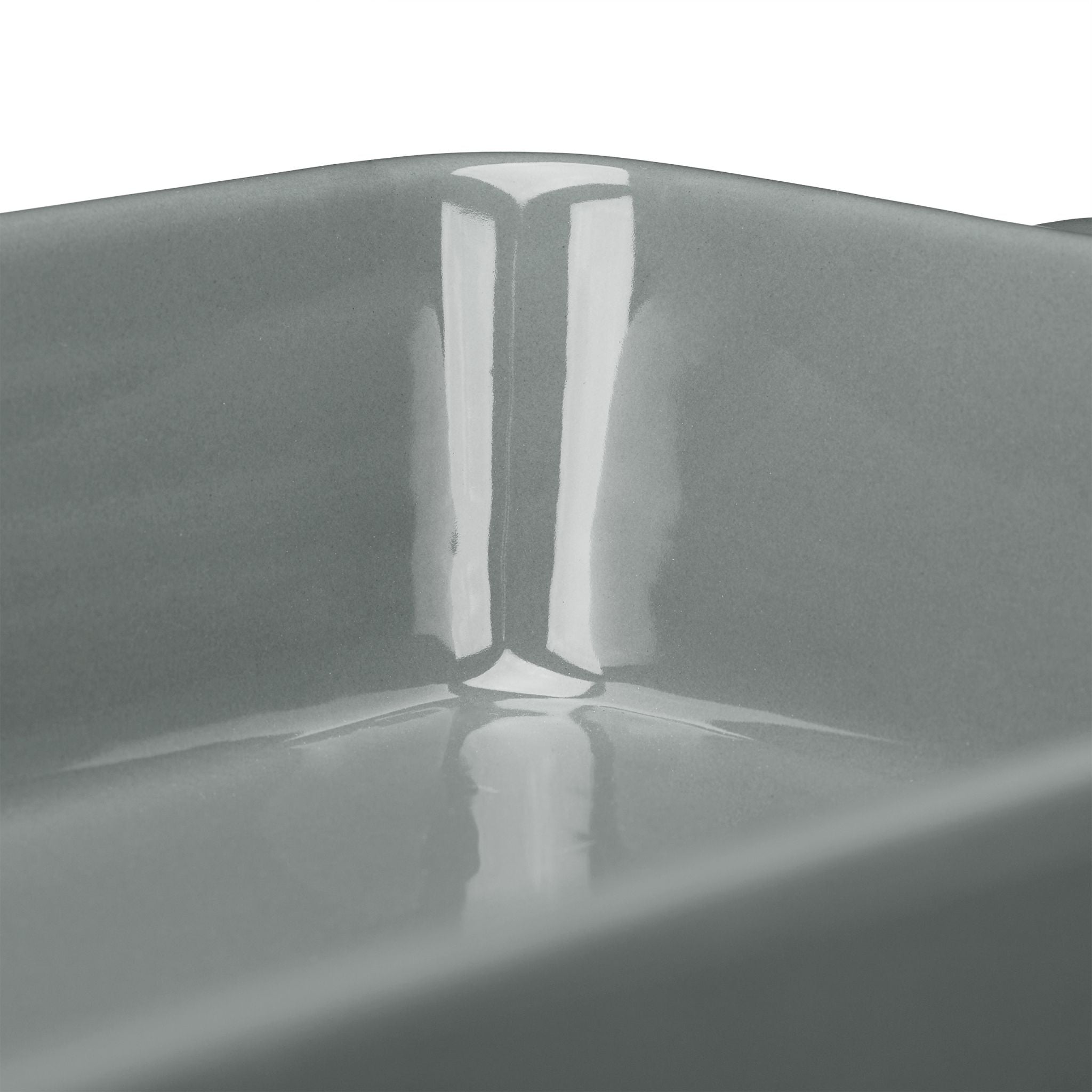 Keramik Auflaufform 3er-Set grau Grau von Relaxdays