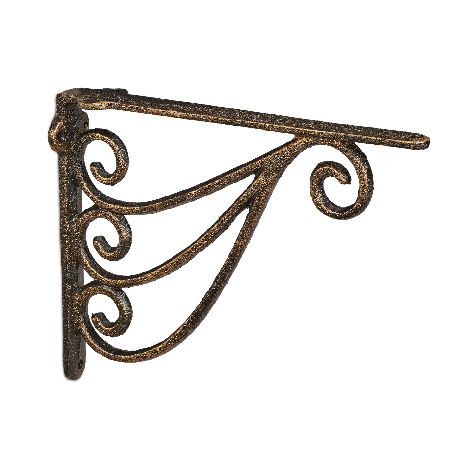 Regalwinkel 2er-Set Ornamente Gold-Schwarz von Relaxdays