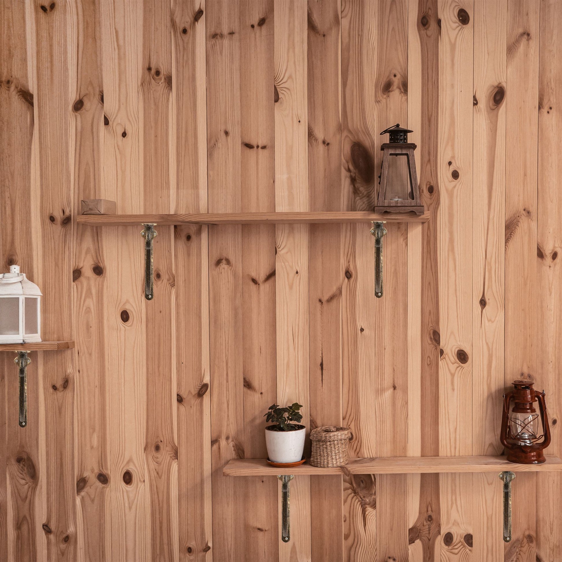 Regalwinkel 2er-Set Ornamente Gold-Schwarz von Relaxdays