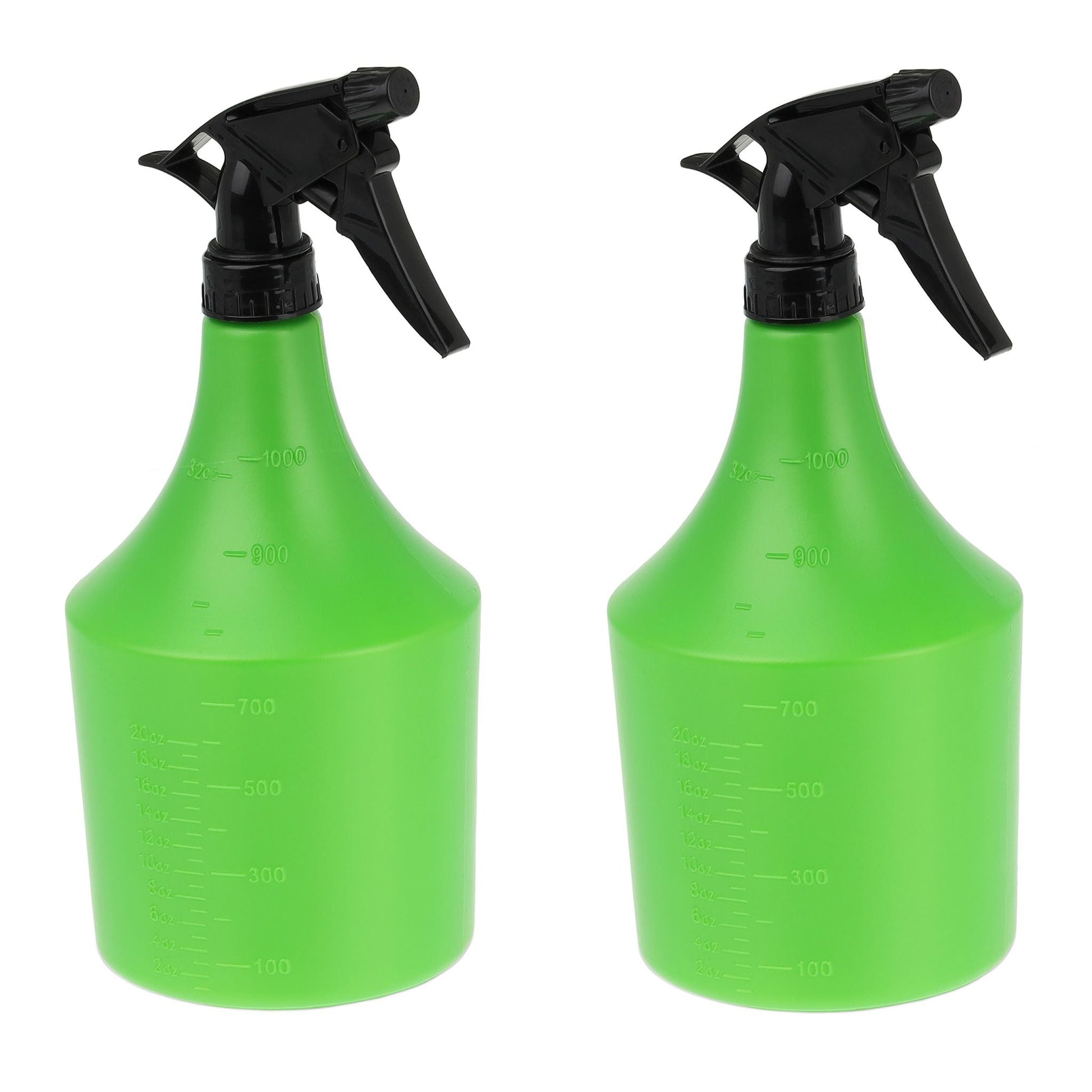 Sprühflasche 1L 2er-Set Grün-Schwarz von Relaxdays