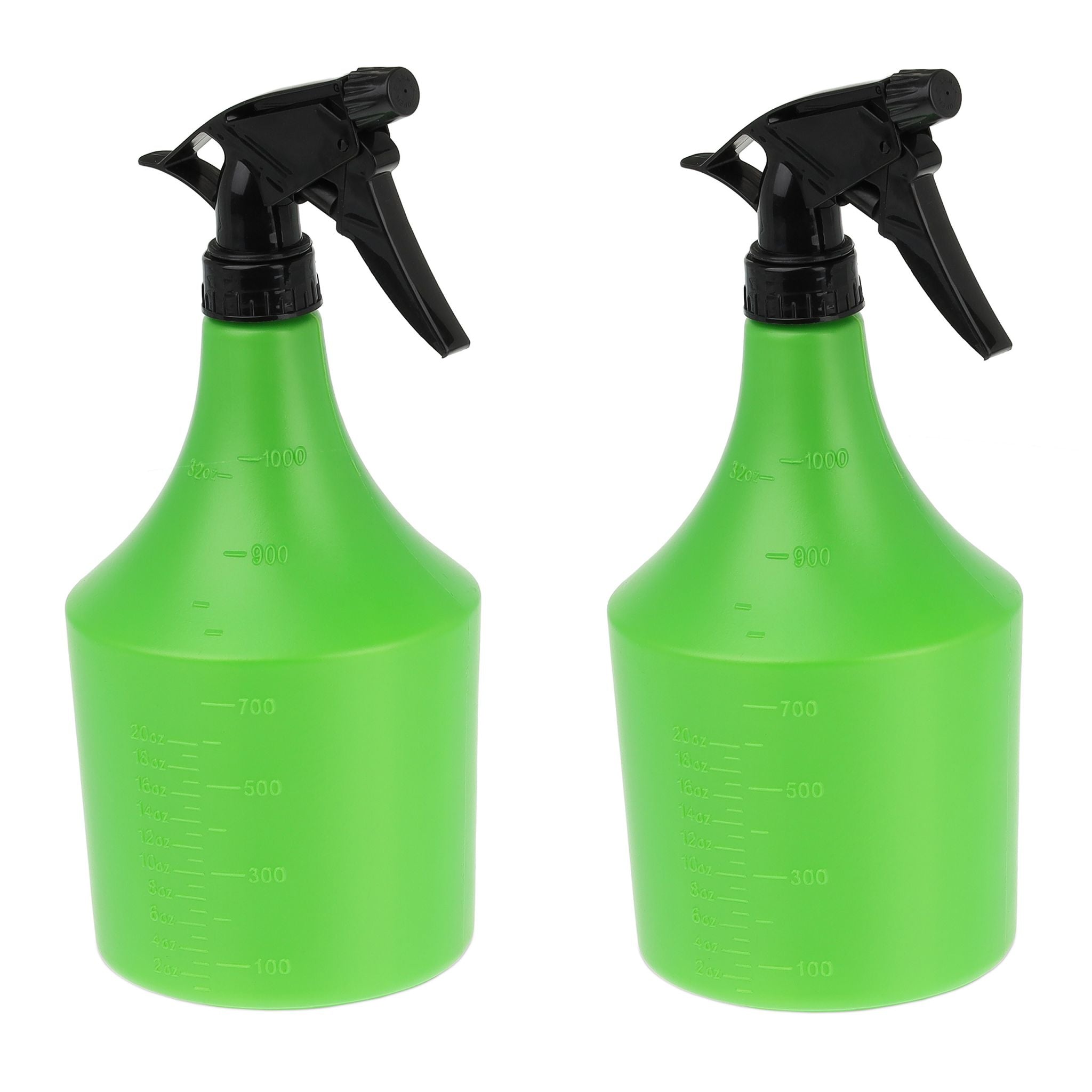 Sprühflasche 1L 2er-Set Grün-Schwarz von Relaxdays