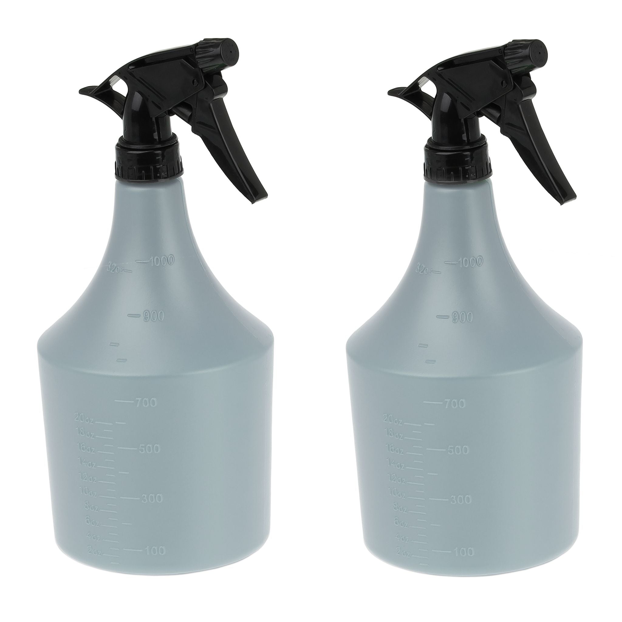 Sprühflasche 1 l 2er-Set Schwarz-Grau von Relaxdays