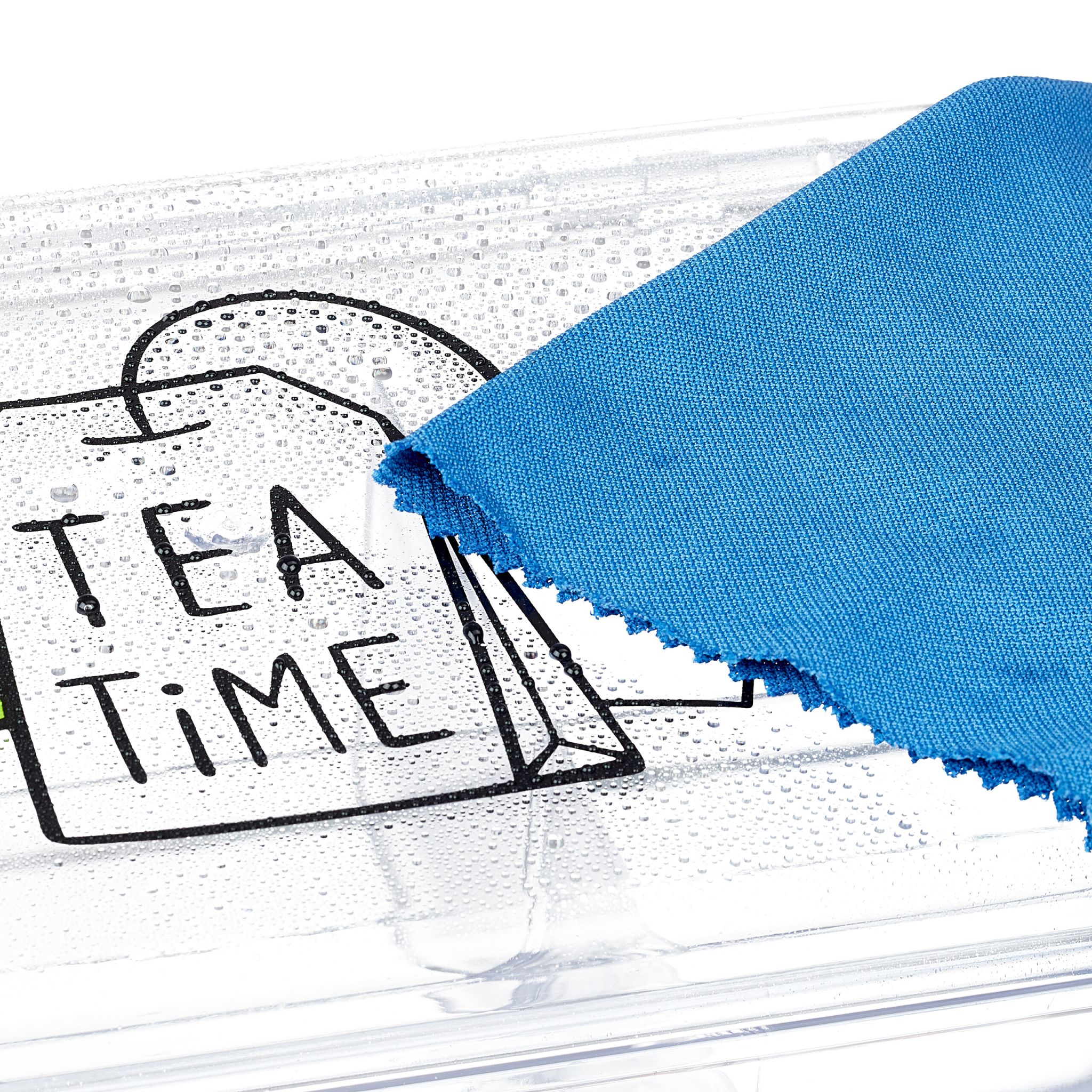Teebox mit 6 Fächern Grün-Schwarz-Transparent von Relaxdays