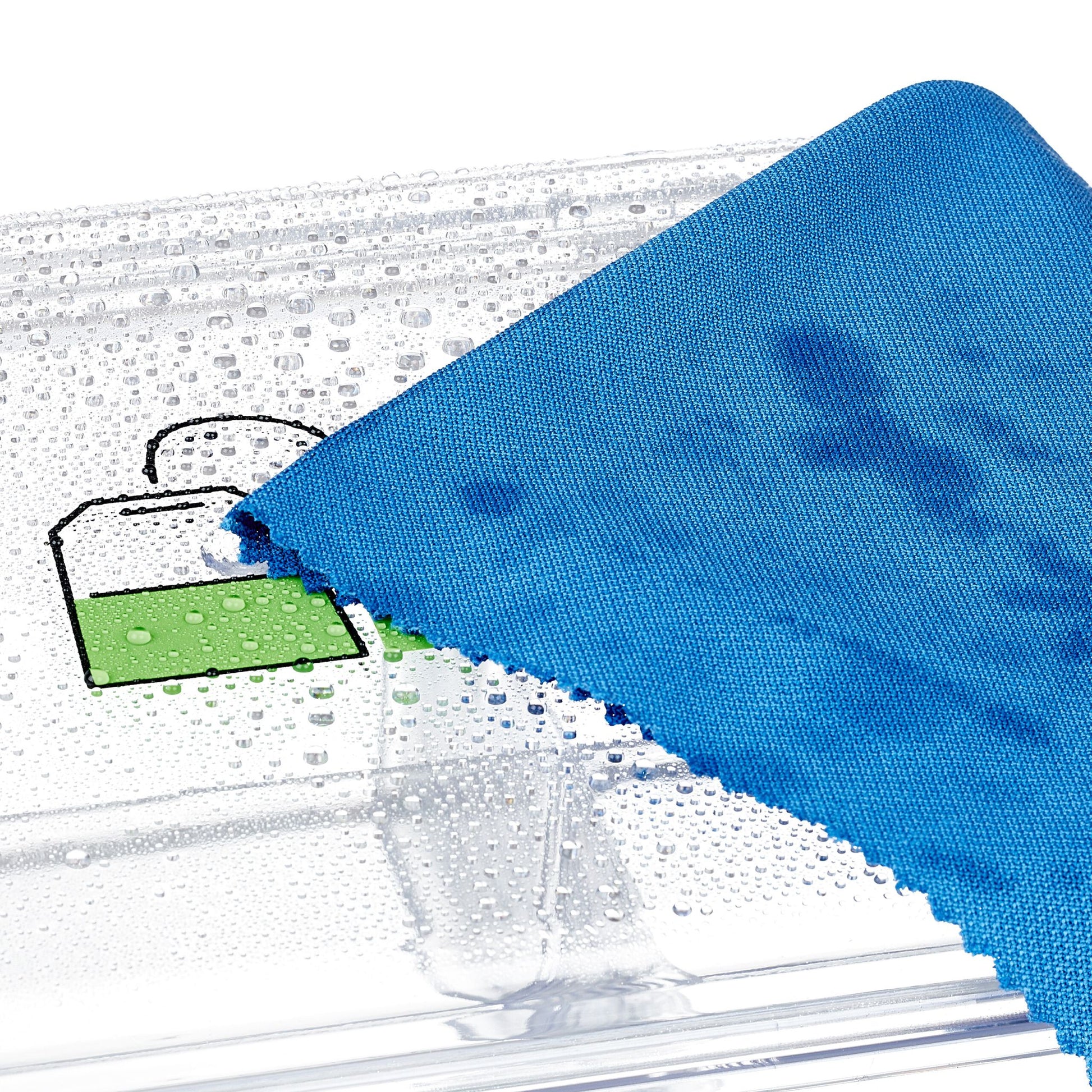 Teebox mit 6 Fächern Grün-Rot-Transparent von Relaxdays