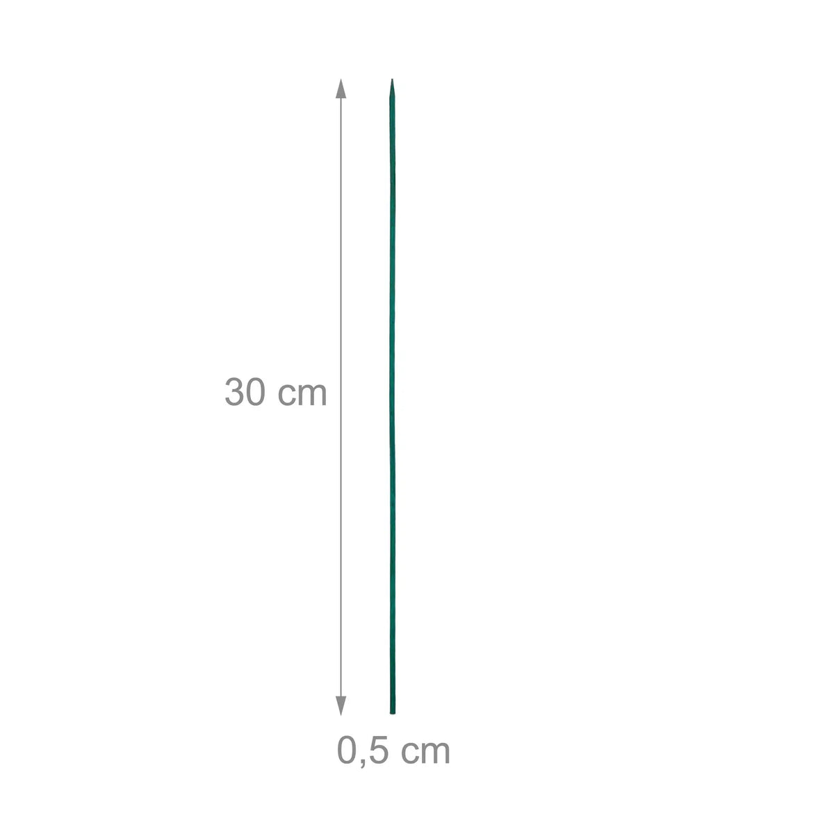 Pflanzstäbe 30cm 50er-Set Dunkelgrün von Relaxdays