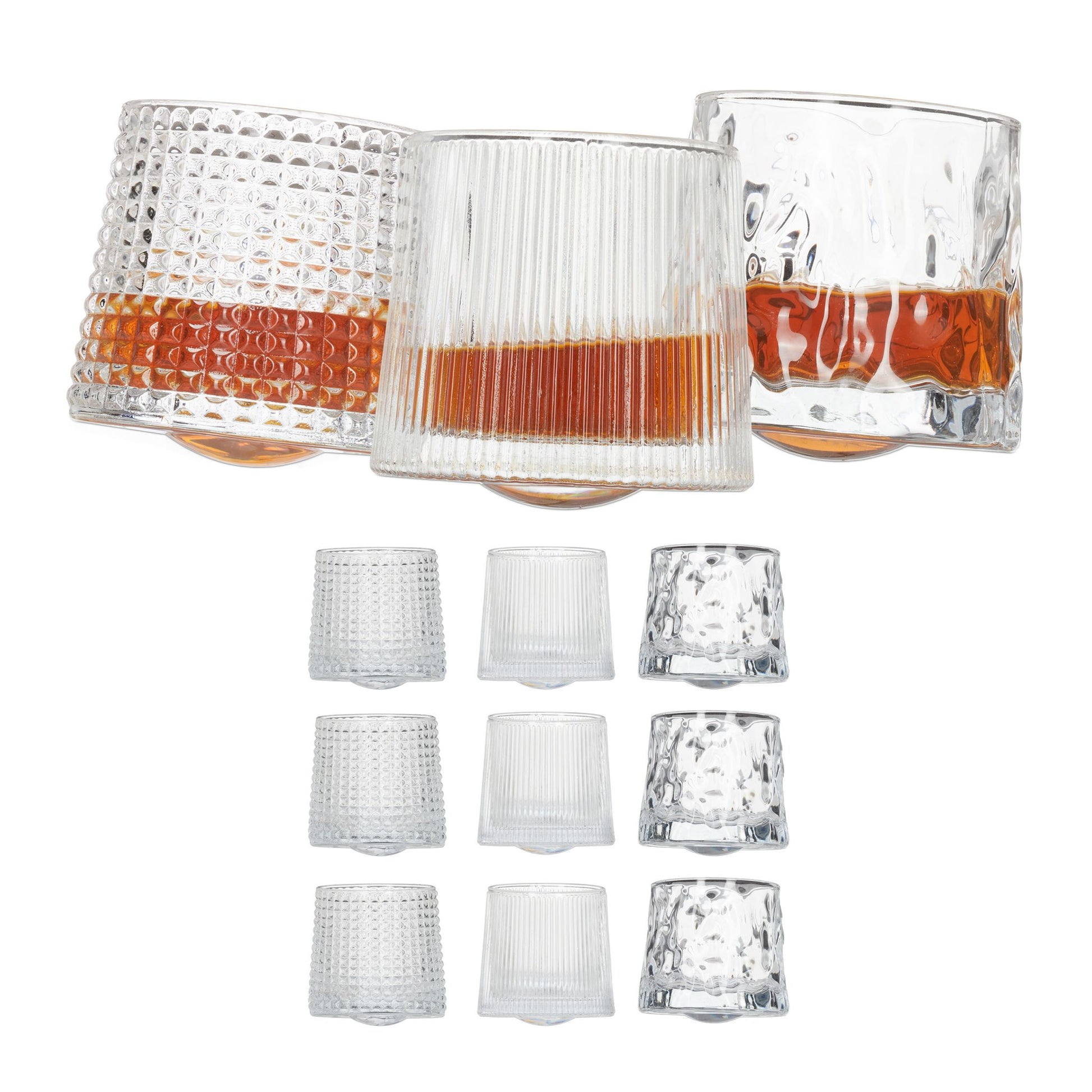 Whisky Gläser 12er-Set Transparent von Relaxdays