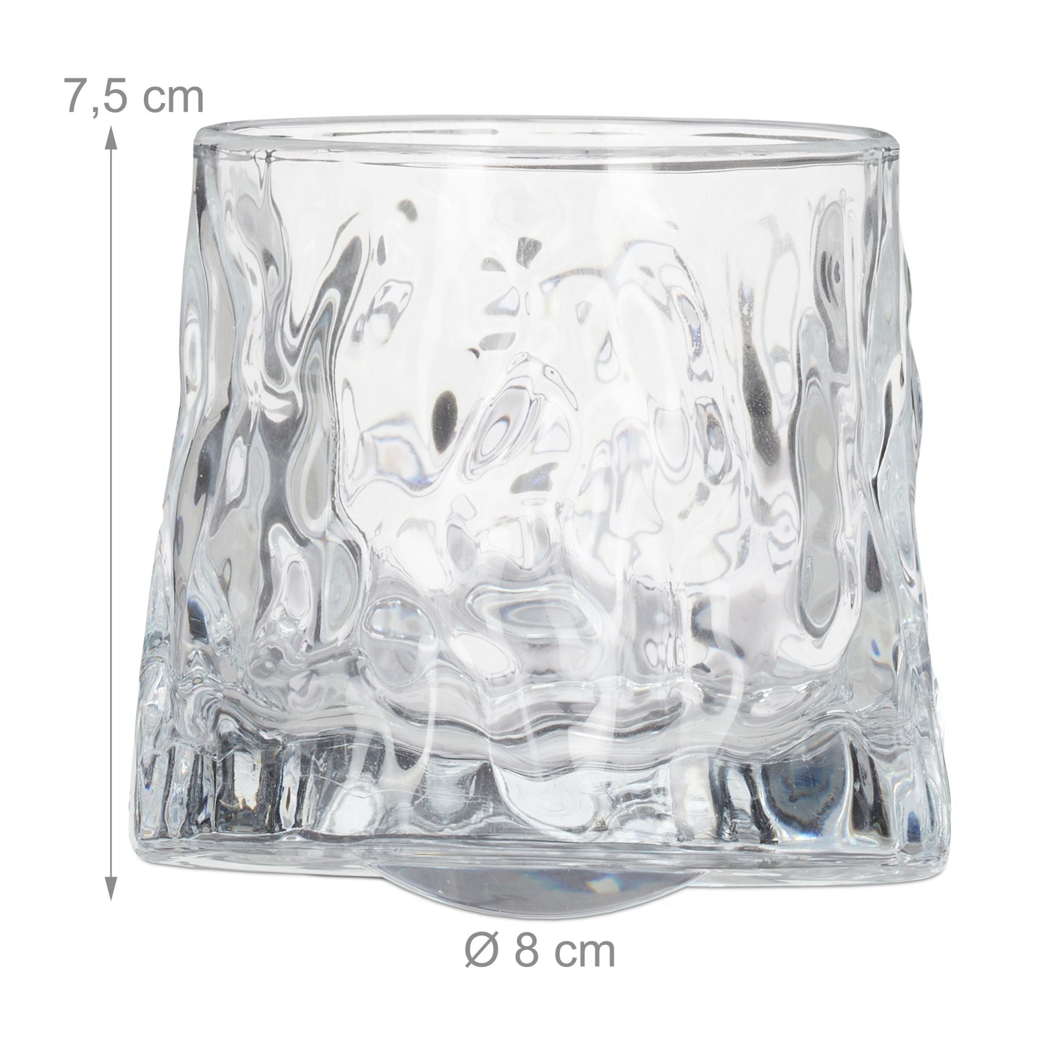 Whisky Gläser 12er-Set Transparent von Relaxdays