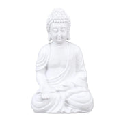 Buddha Figur 30cm Weiss von Relaxdays