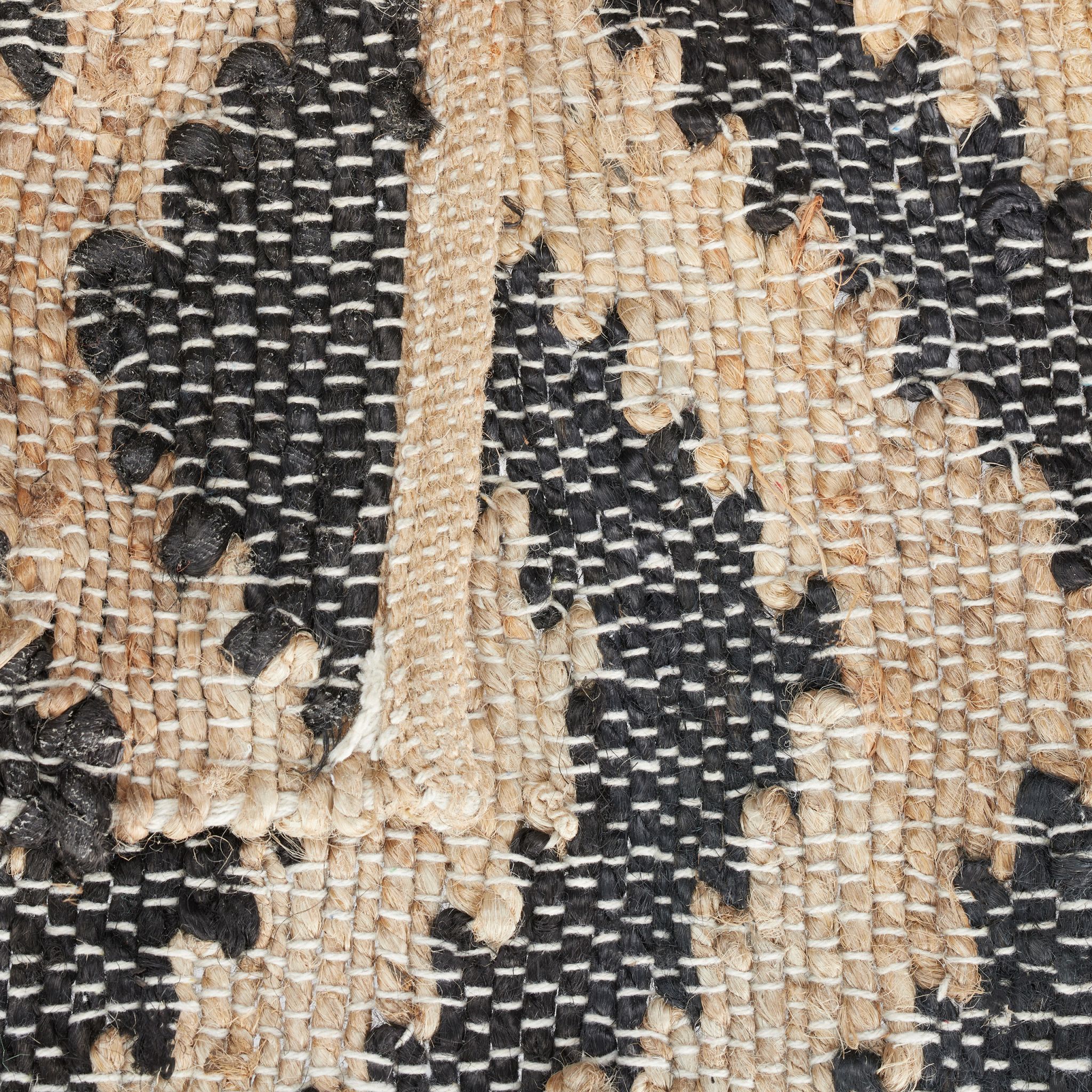 Läufer Zickzack 50 x 80cm Beige-Schwarz von guteszeug.ch
