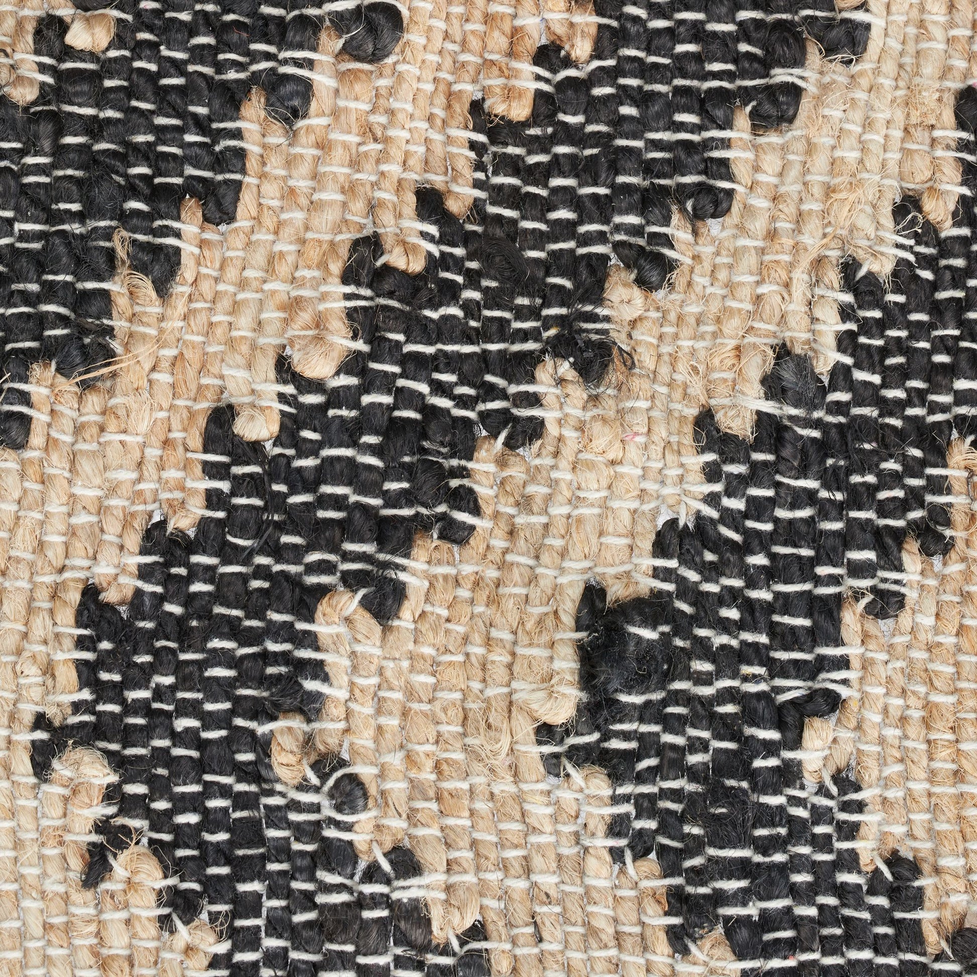 Läufer Zickzack 50 x 80cm Beige-Schwarz von guteszeug.ch