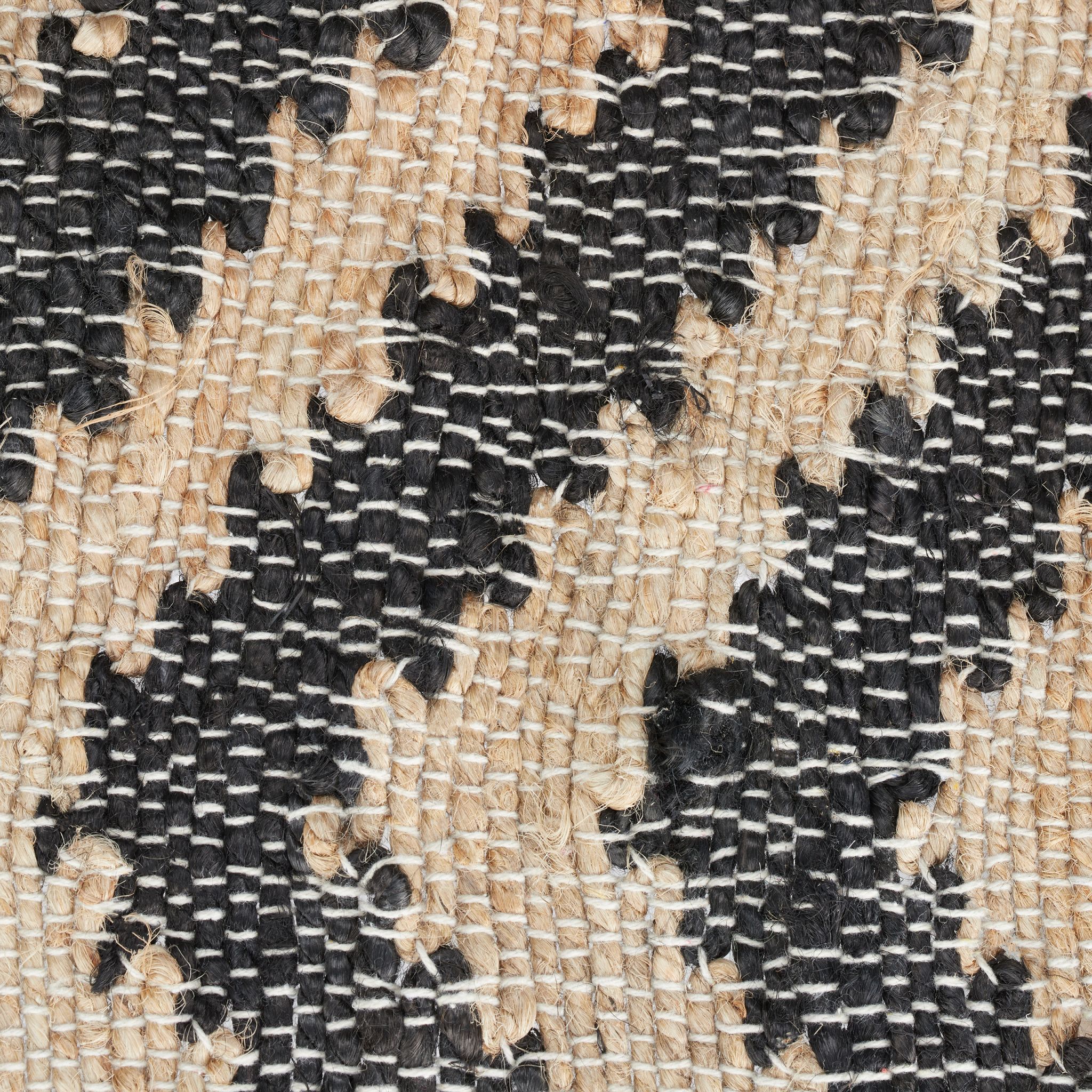 Läufer Zickzack 50 x 80cm Beige-Schwarz von guteszeug.ch