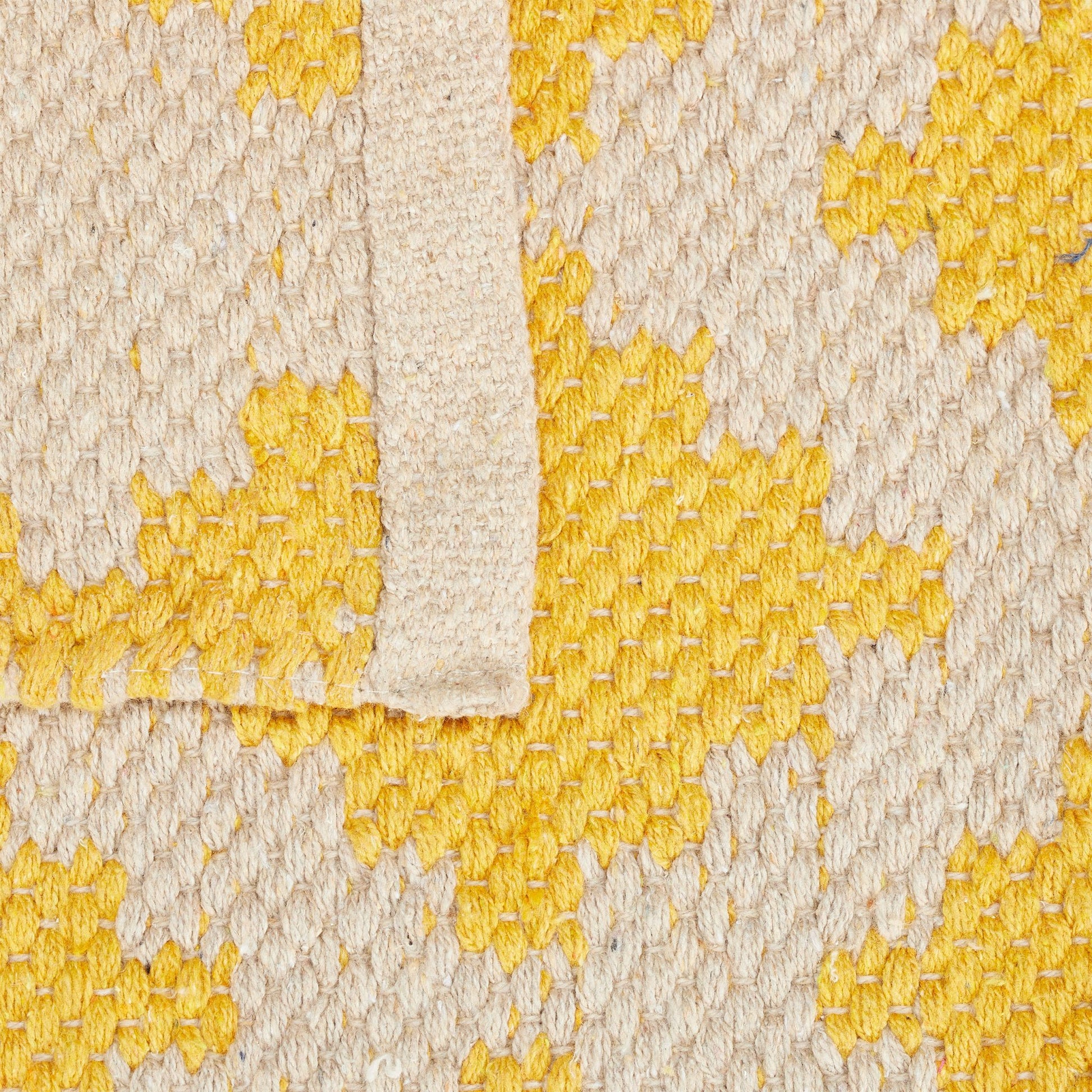 Läufer Baumwolle 70 x 140cm Beige-Gelb von guteszeug.ch
