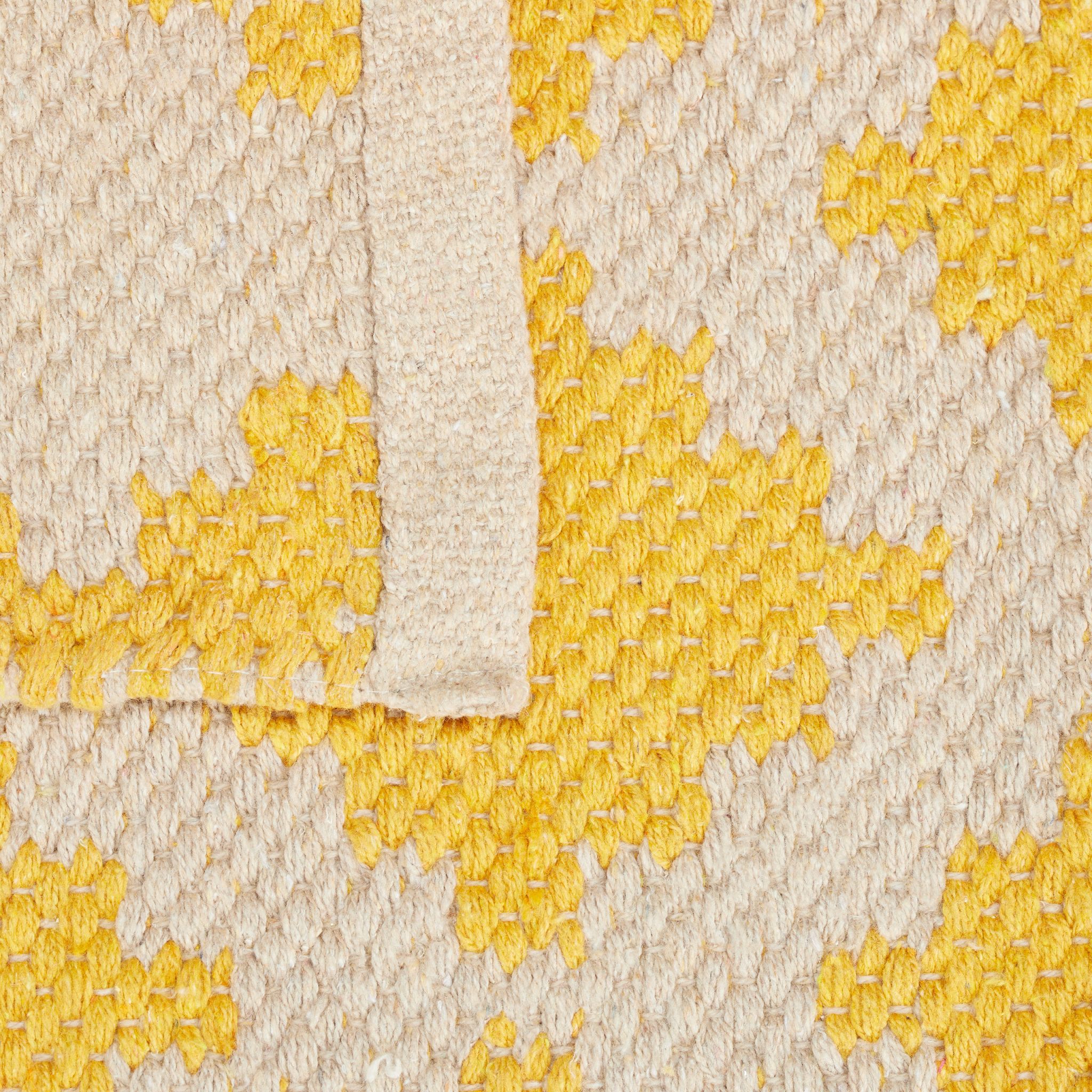 Teppich Baumwolle 80 x 200cm Beige-Gelb von guteszeug.ch