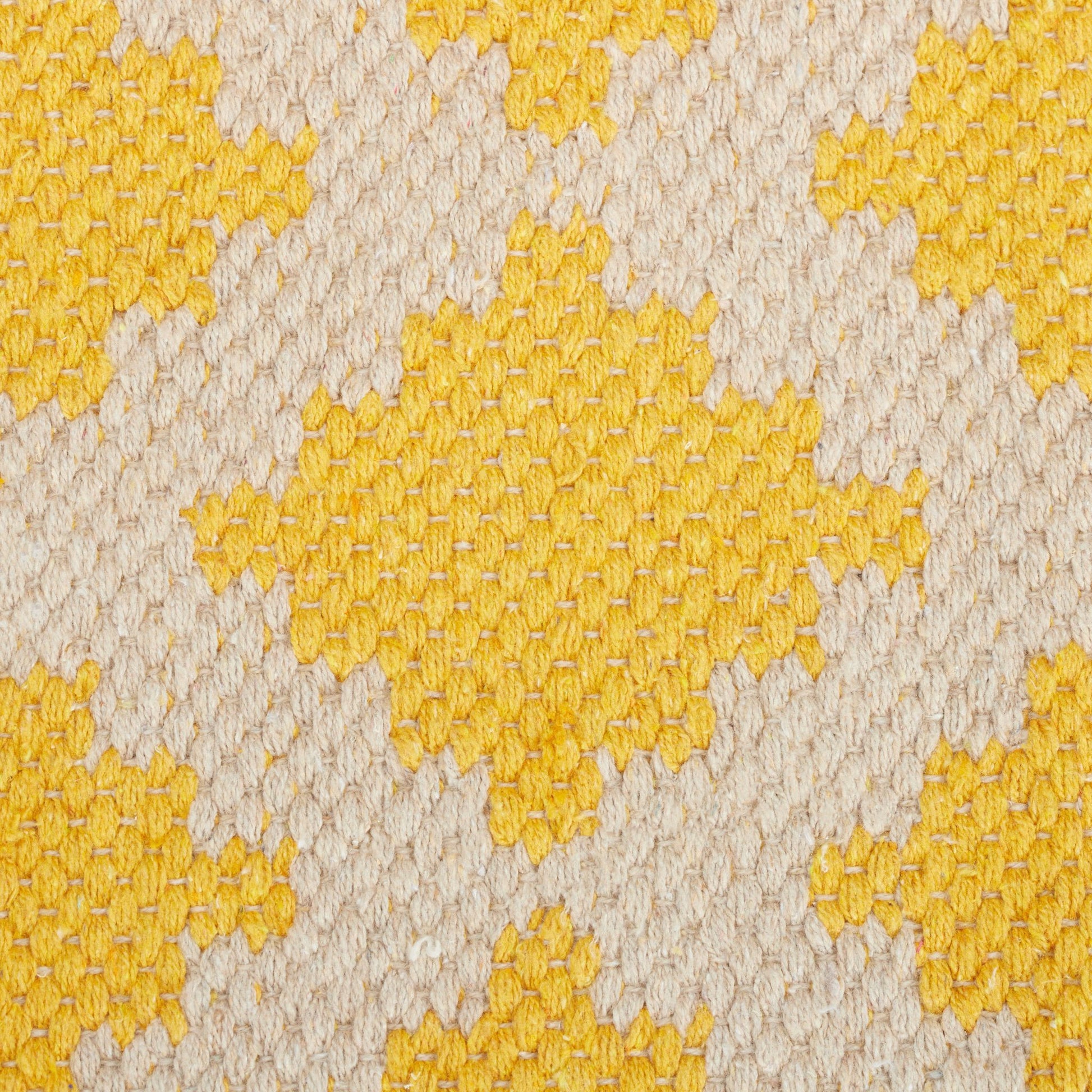 Teppich Baumwolle 80 x 200cm Beige-Gelb von guteszeug.ch