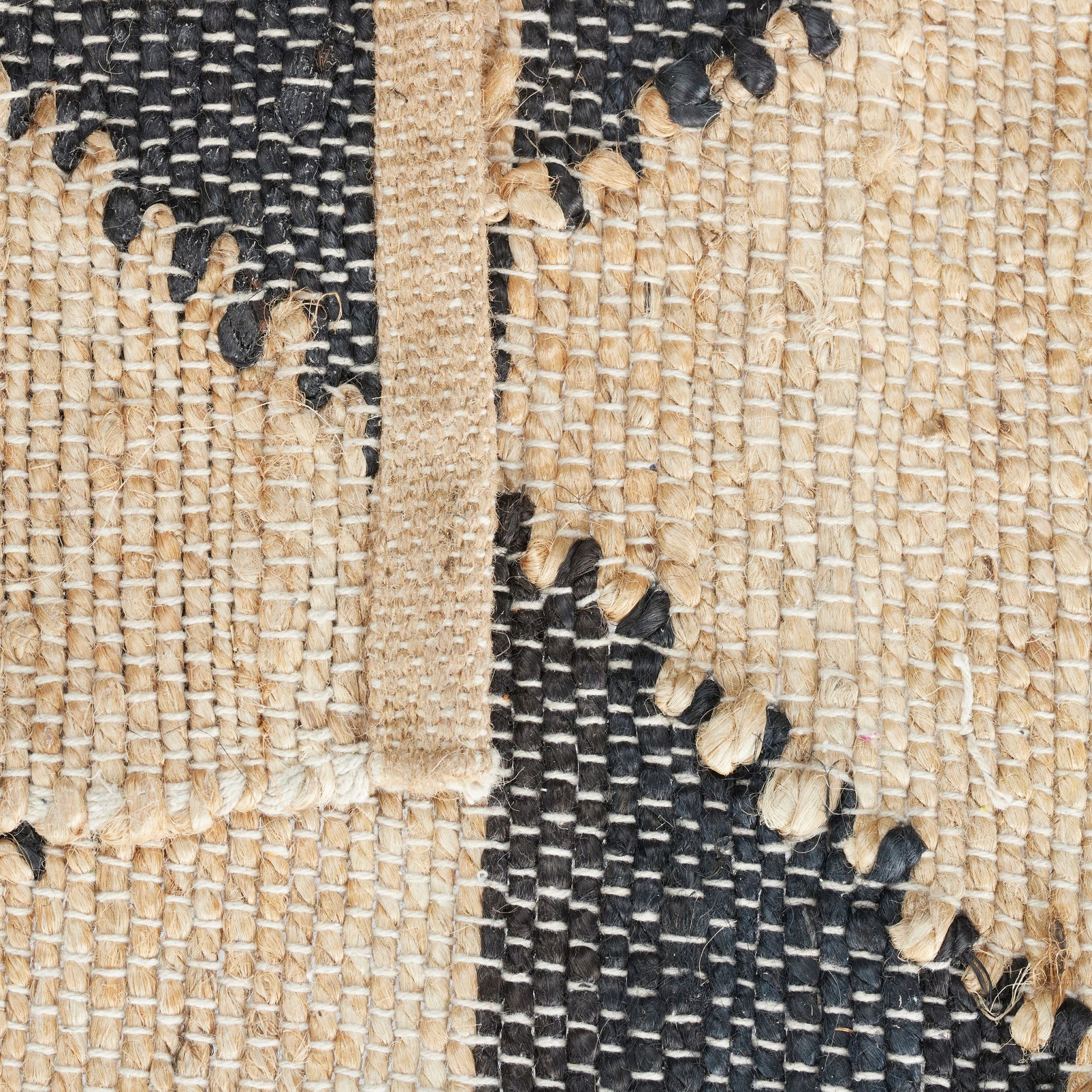 Läufer Zick-Zack 70 x 140cm Beige-Schwarz von guteszeug.ch
