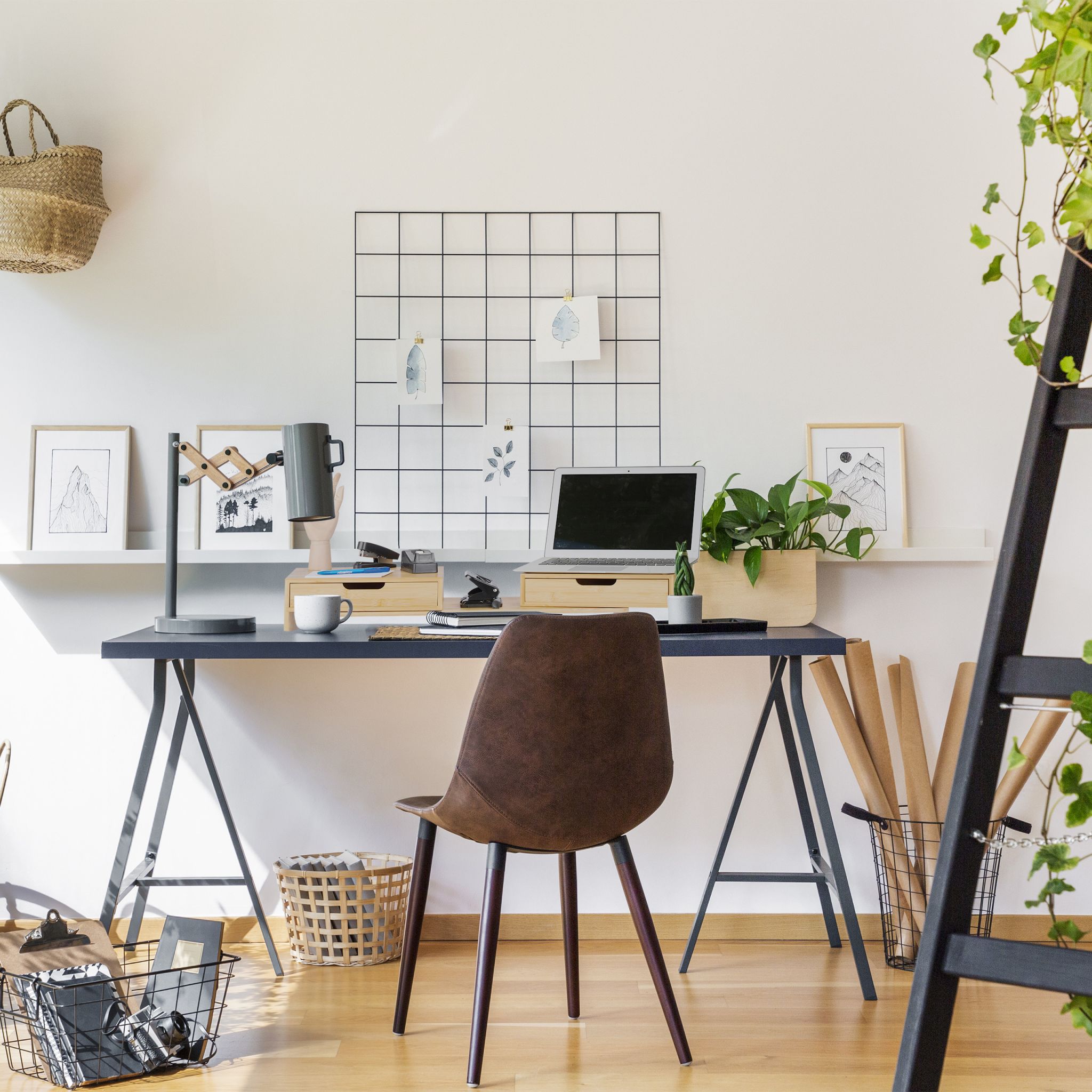 Monitorständer für 2 Monitore Hellbraun von Relaxdays