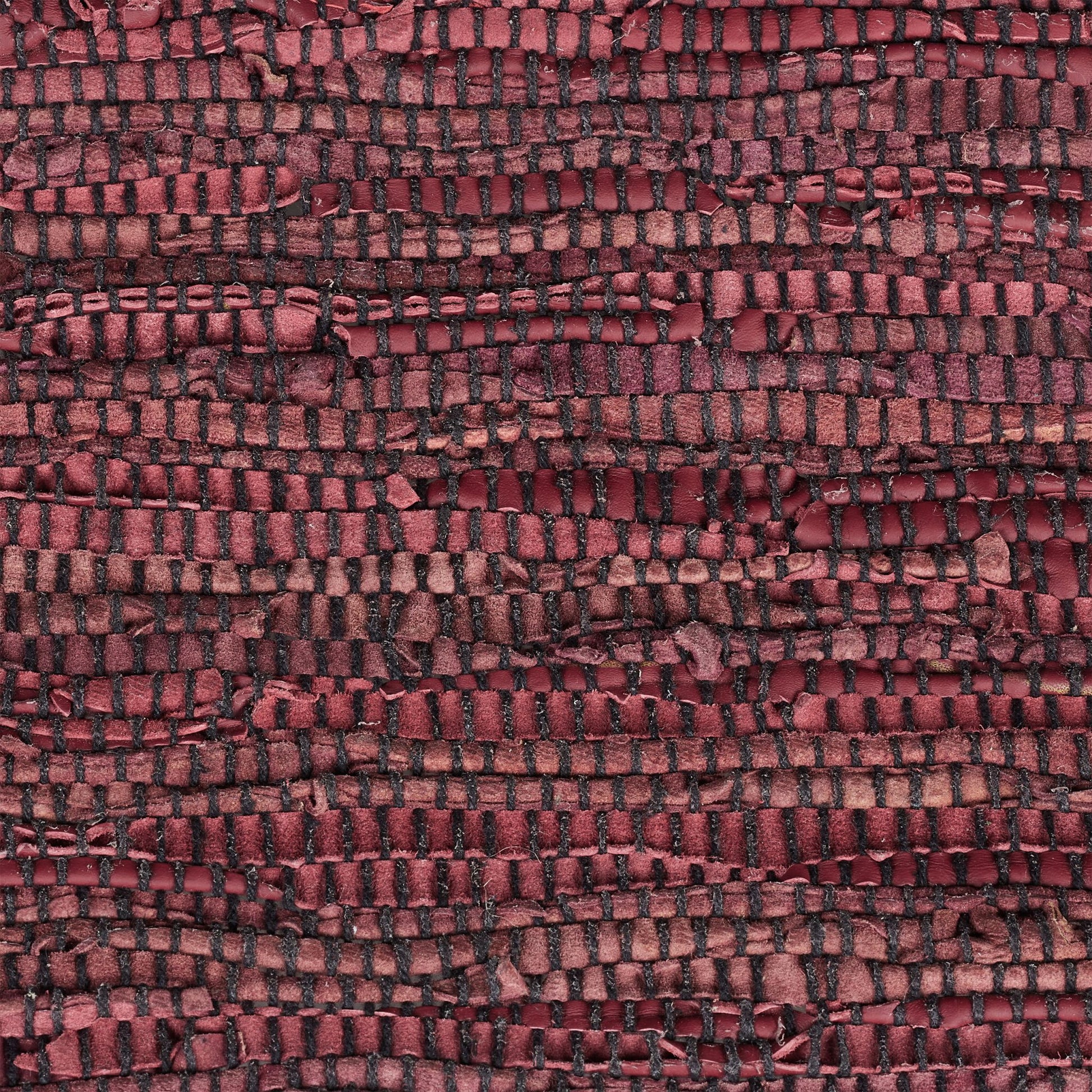 Flickenteppich 60x100cm Dunkelrot-Rot-Schwarz von guteszeug.ch