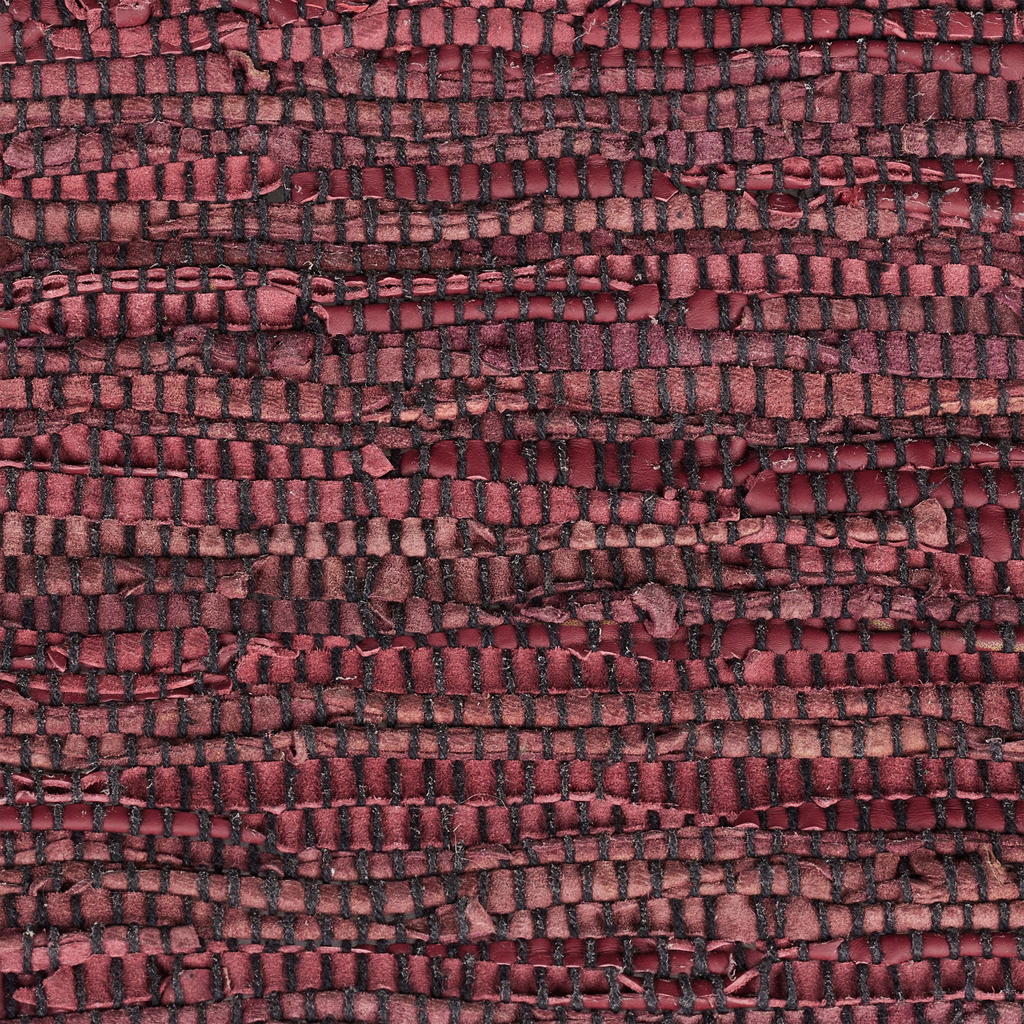 Flickenteppich 60x100cm Dunkelrot-Rot-Schwarz von guteszeug.ch